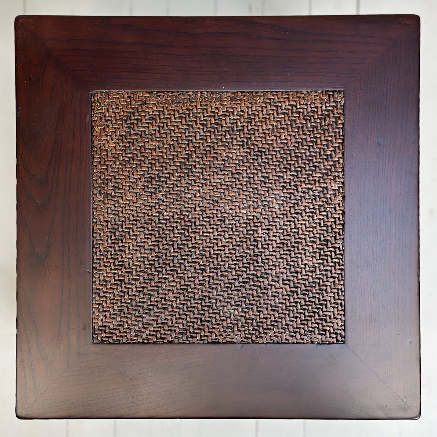 Rattan Inlay Side Table