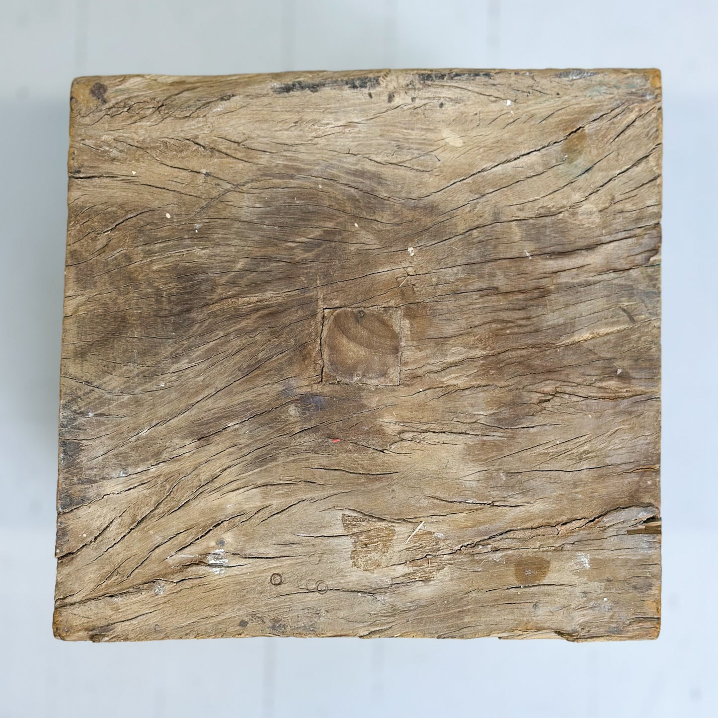 Bleached Teak Pedestal Table