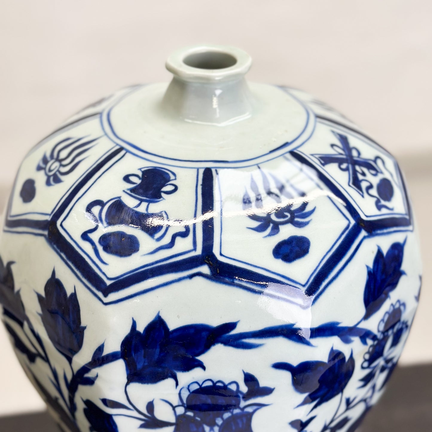 Vine Porcelain Meiping Vase