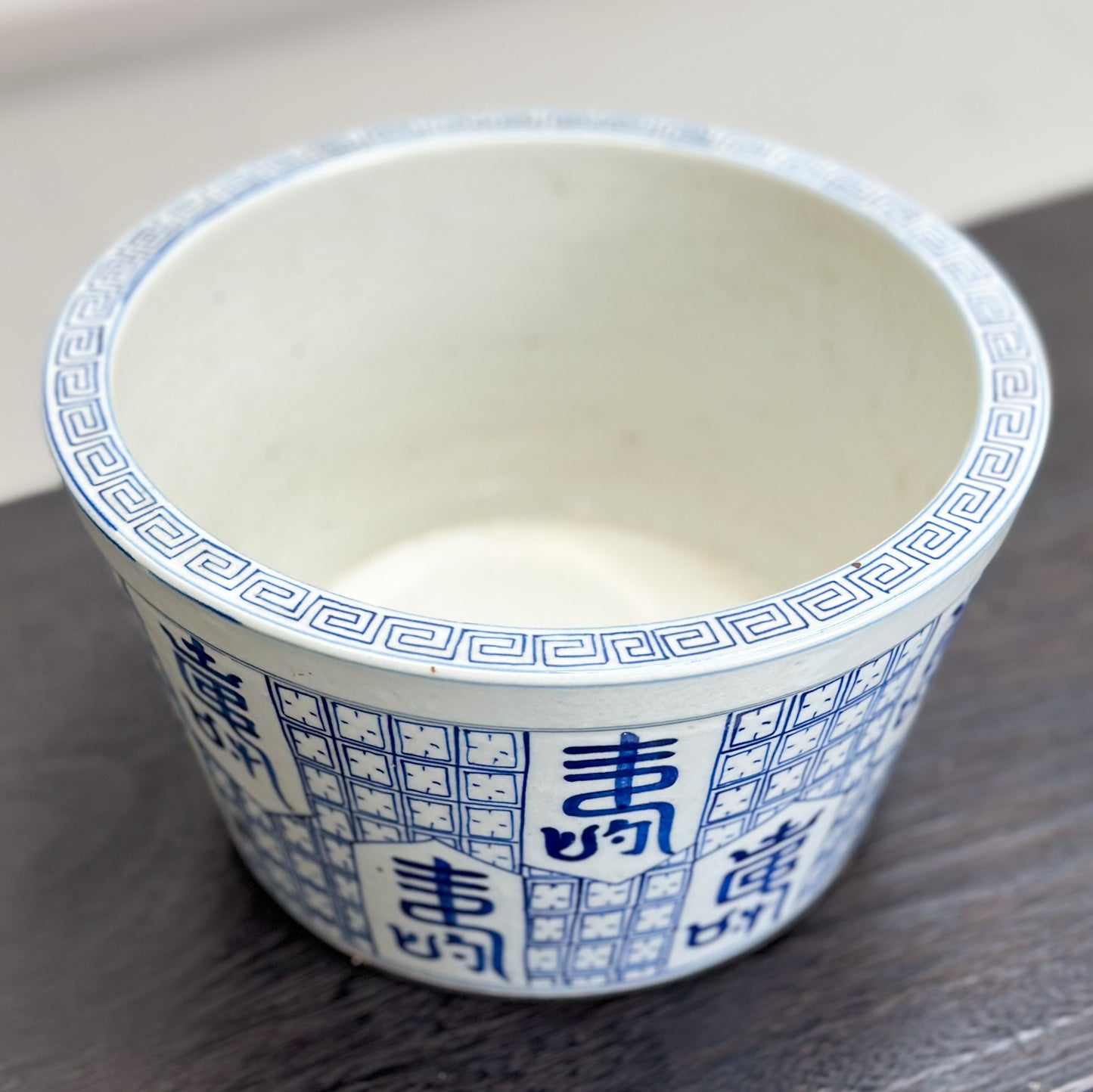 Calligraphy Porcelain Planter