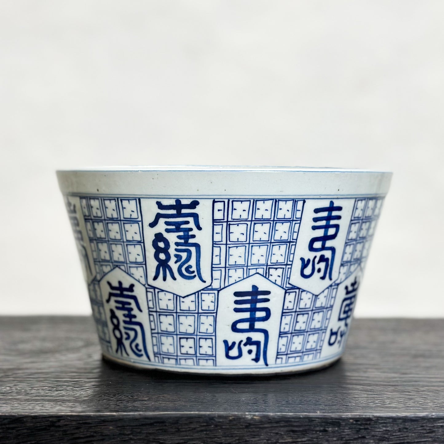 Calligraphy Porcelain Planter