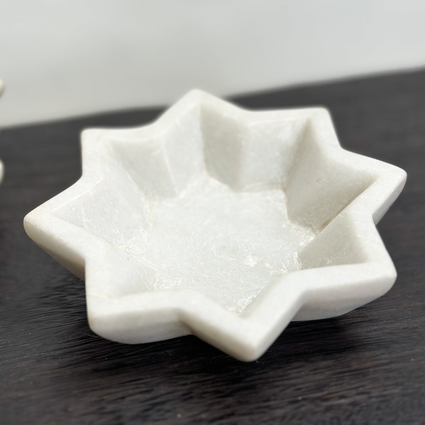 8 Point Star Marble Bowl