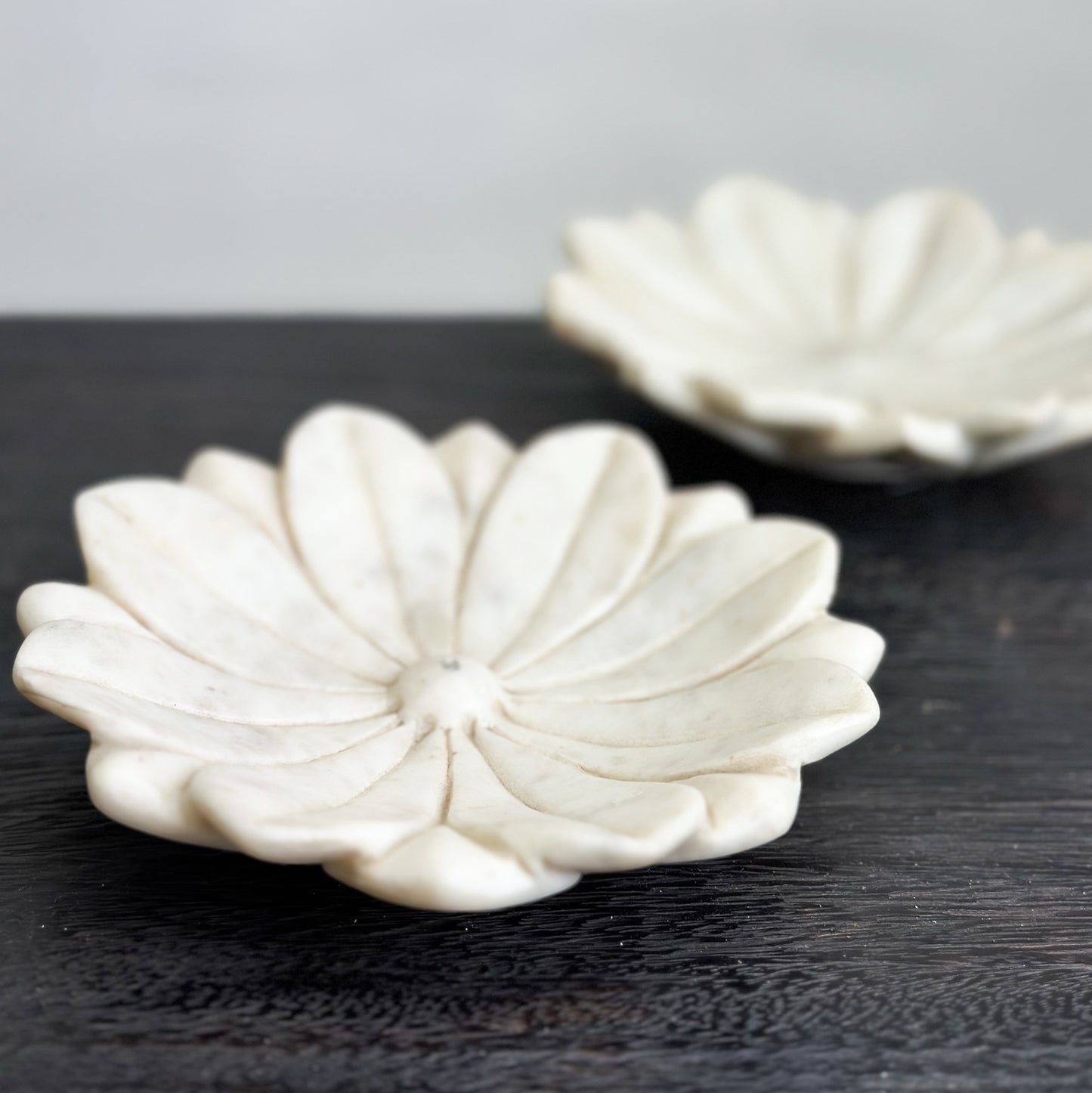 Flower Marble Plate
