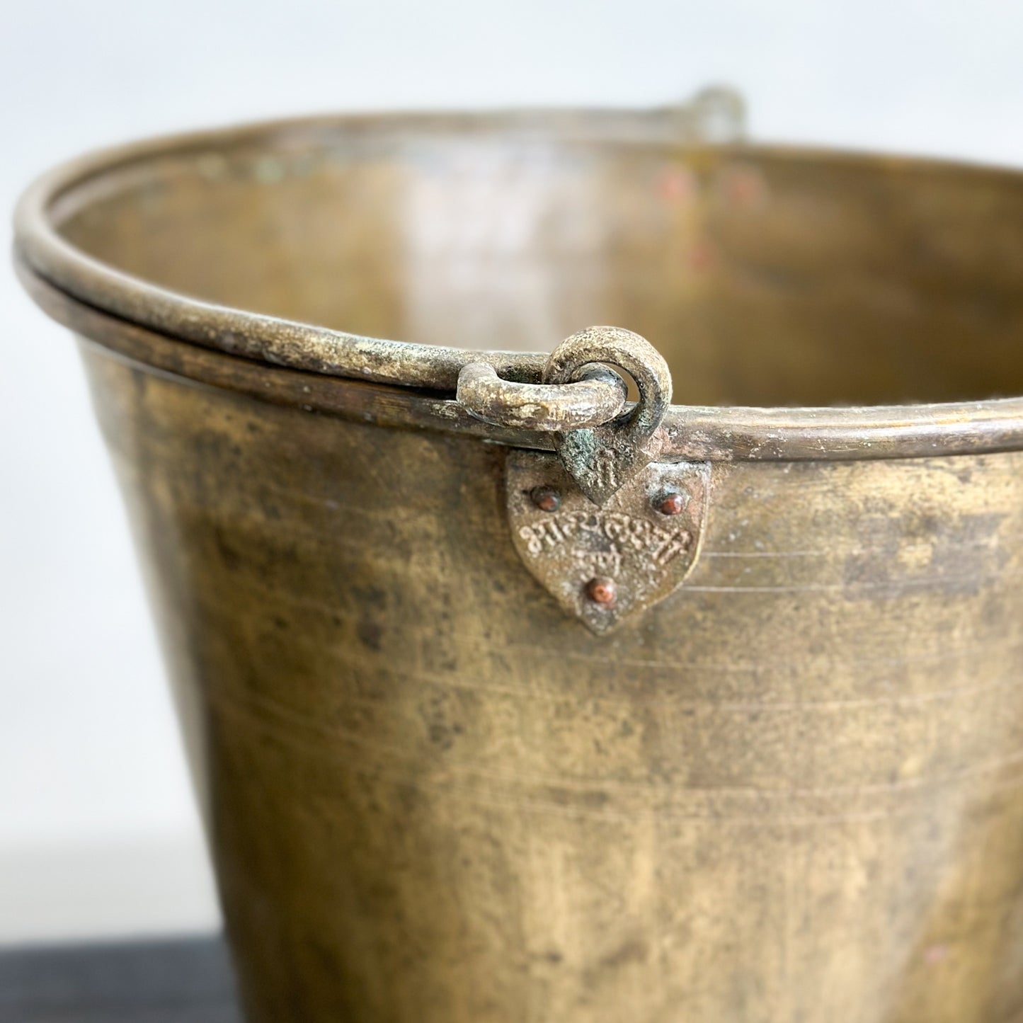 Vintage Brass Bucket