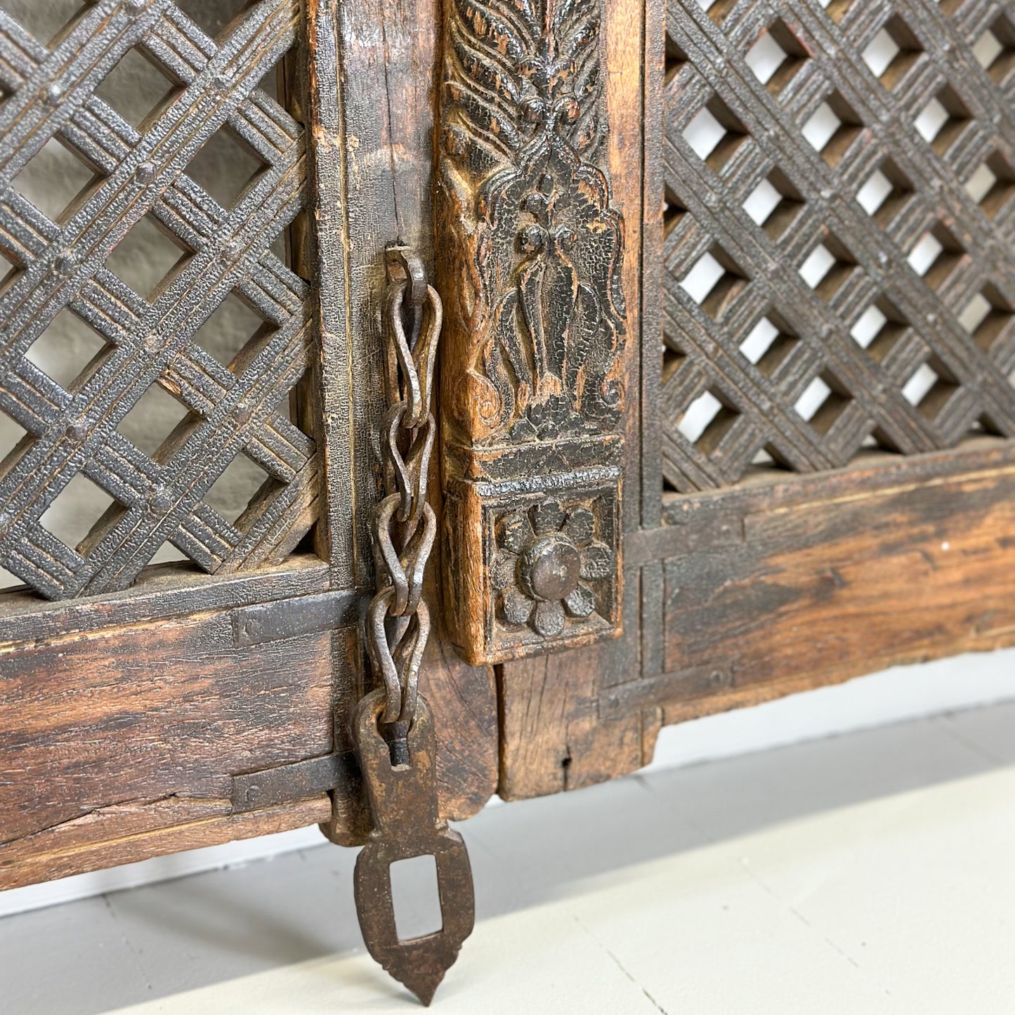 Vintage Lattice Jali Door