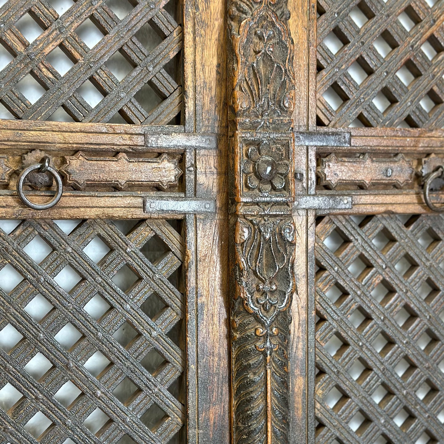 Vintage Lattice Jali Door