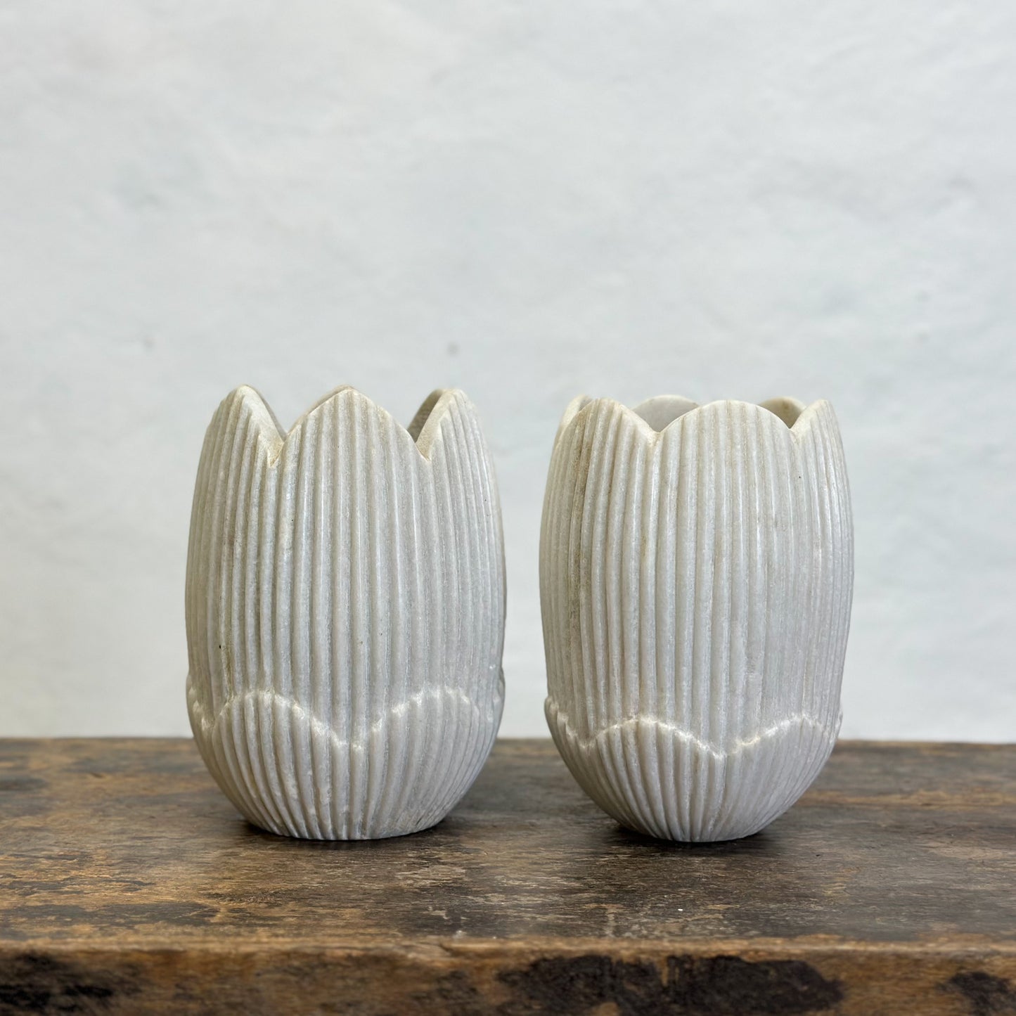 Marble Lotus Vase