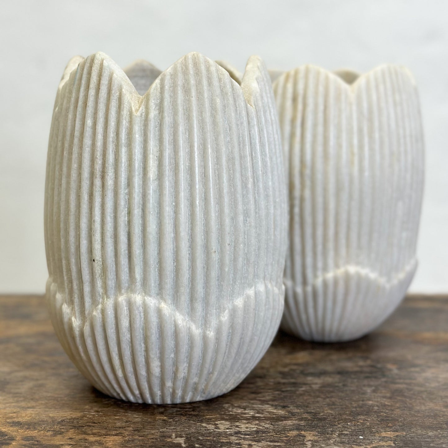 Marble Lotus Vase