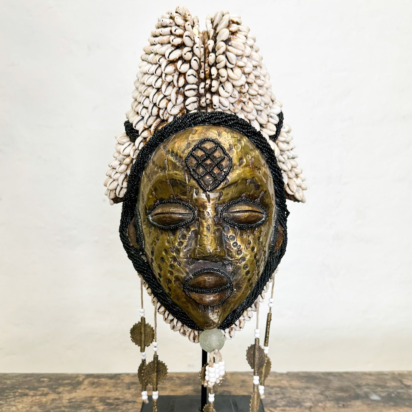 Punu Cowrie Mask - Gabon