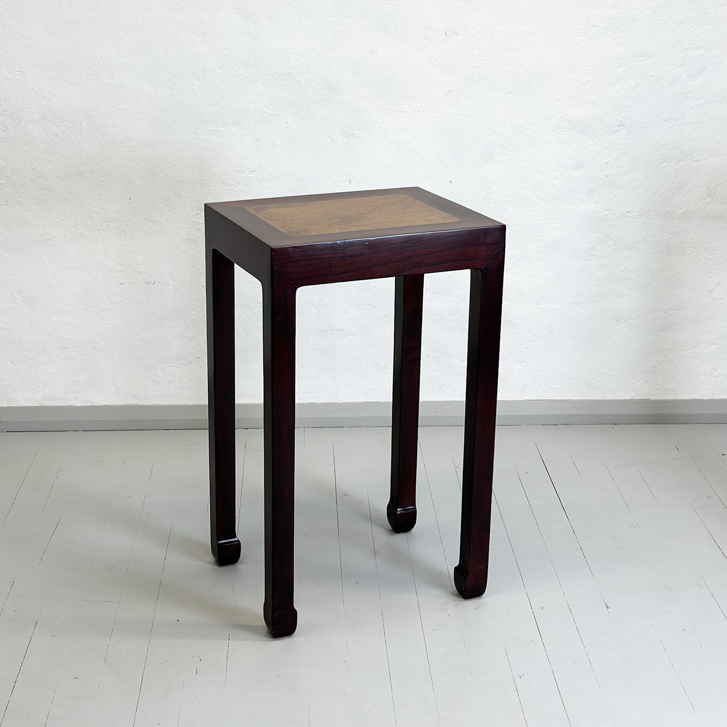 Vase Table with Stone Inlay