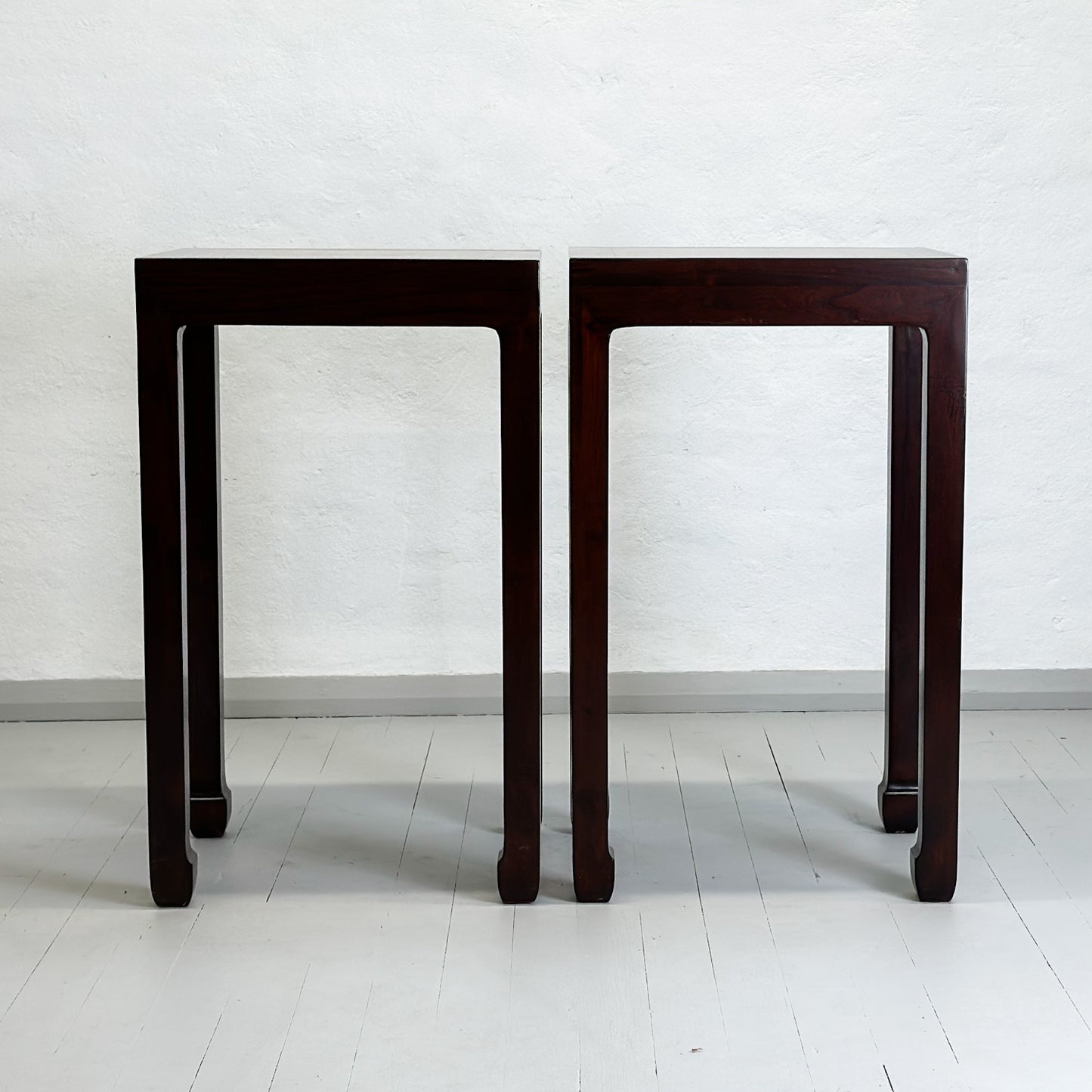 Vase Table with Stone Inlay
