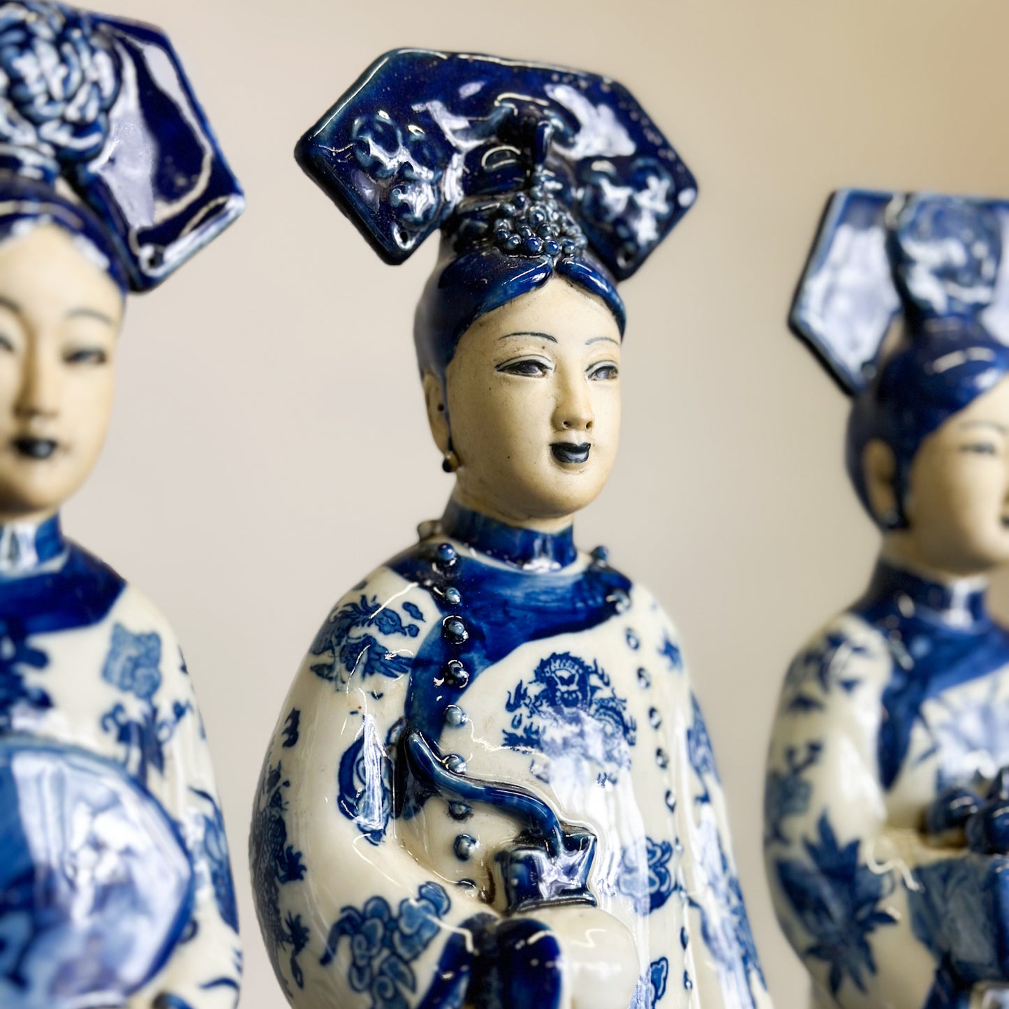 Standing Princess Porcelain Figurine Set
