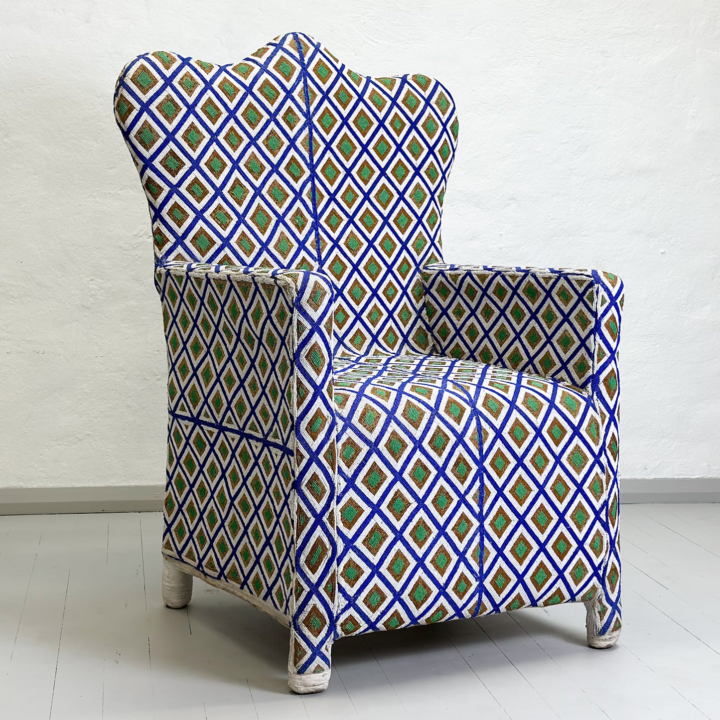 Yoruba Beaded Arm Chair - Nigeria