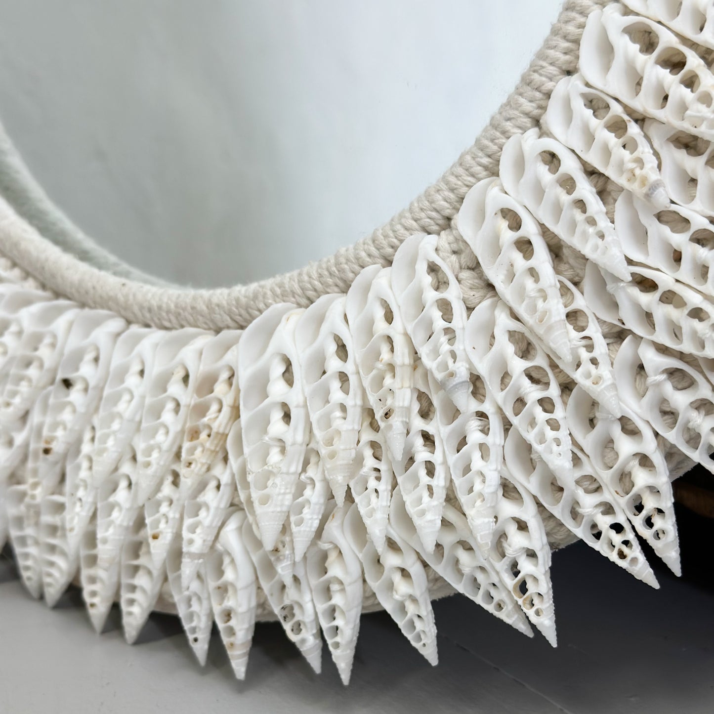 Layered Shell Framed Mirror