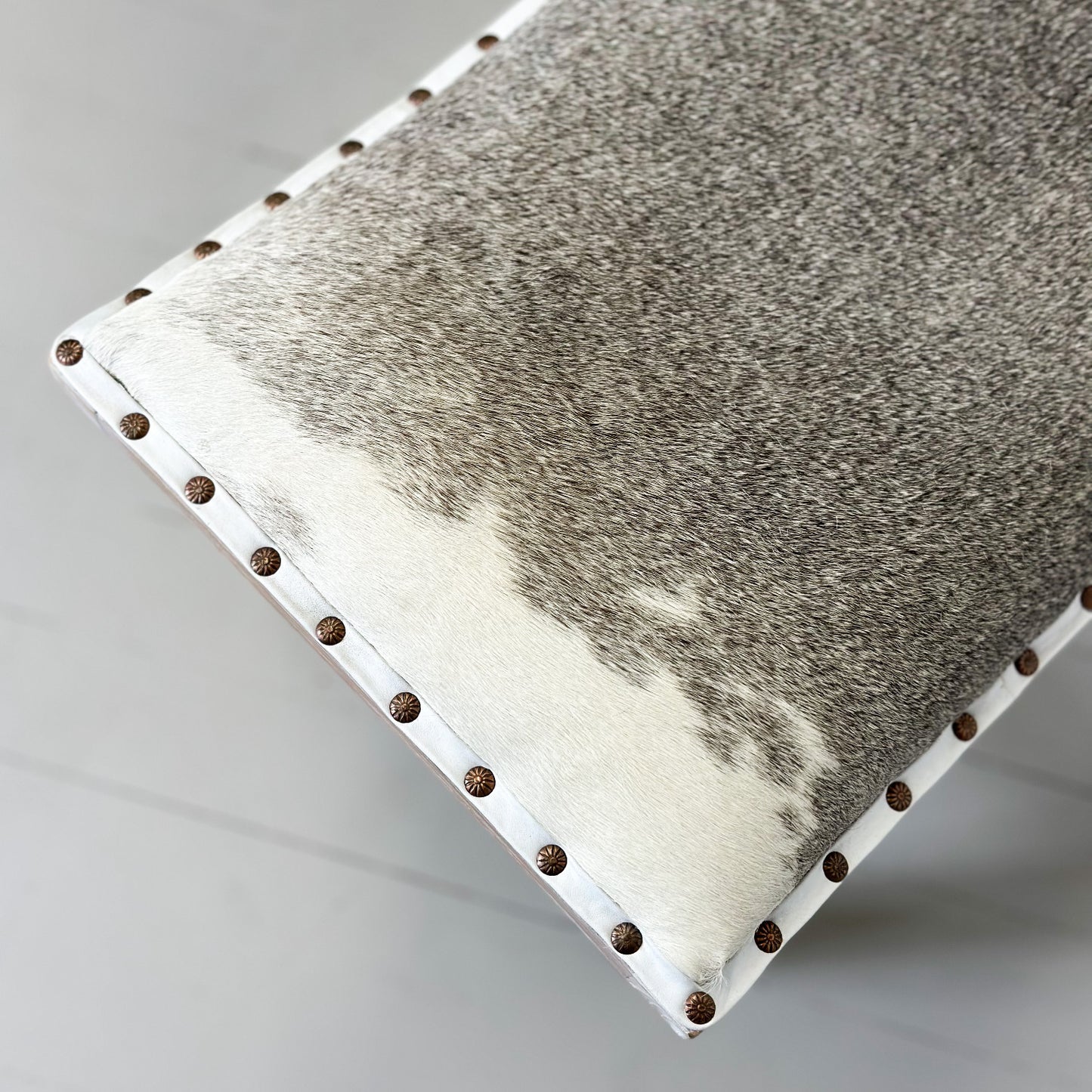 Shogun Cow Hide Stool
