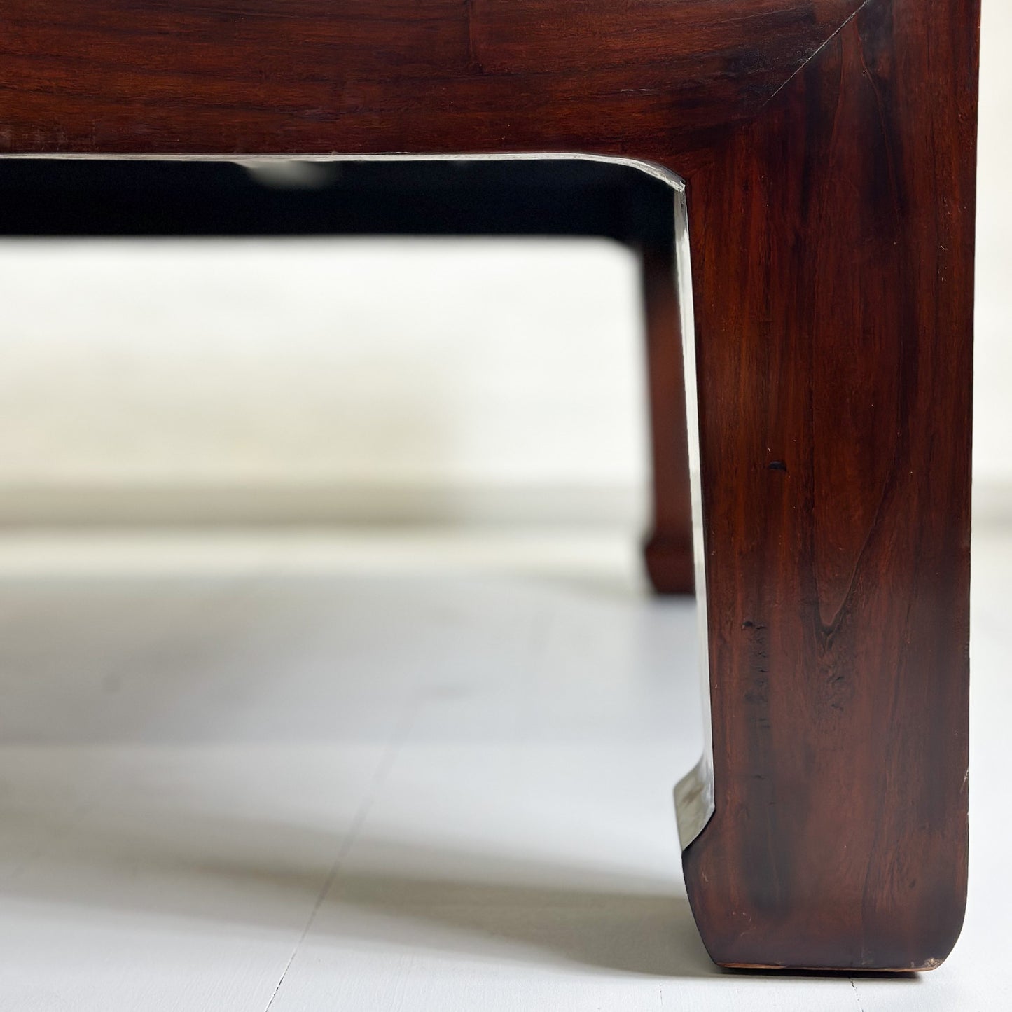 Square Rattan Inlay Coffee Table