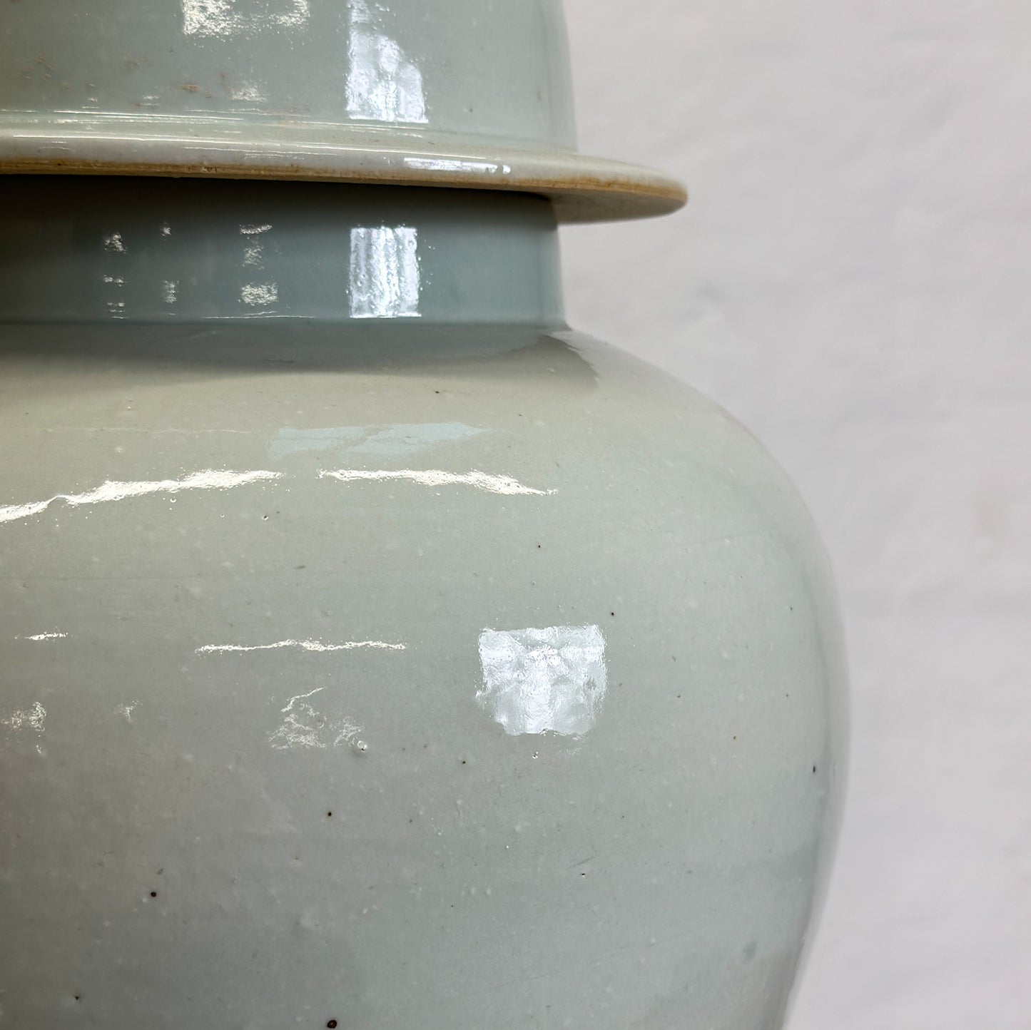 Celadon Porcelain Temple Jar