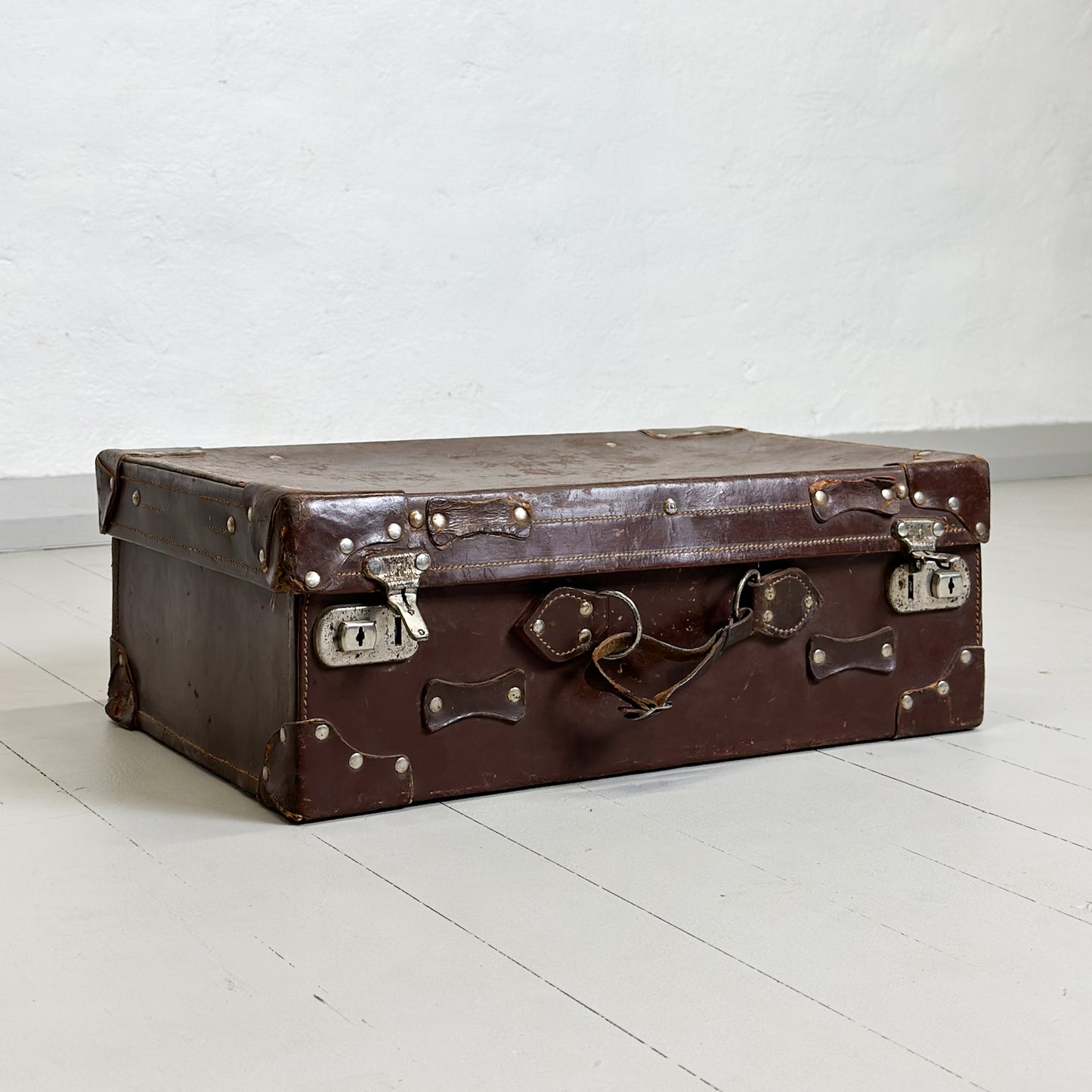 Vintage Leather Suitcase