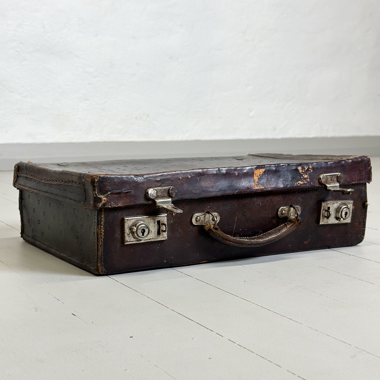 Vintage Leather Suitcase