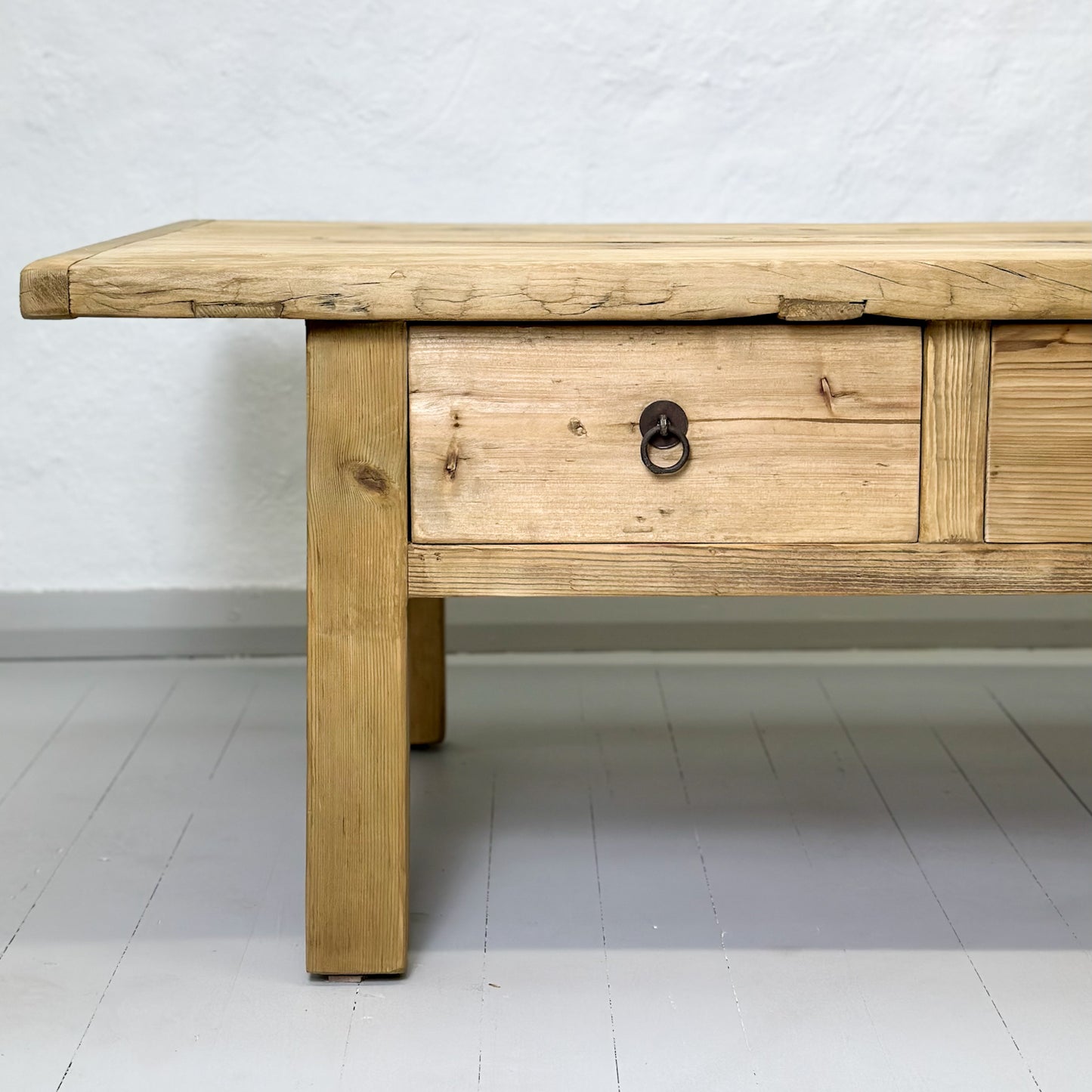 3 Drawer Rustic Coffee Table