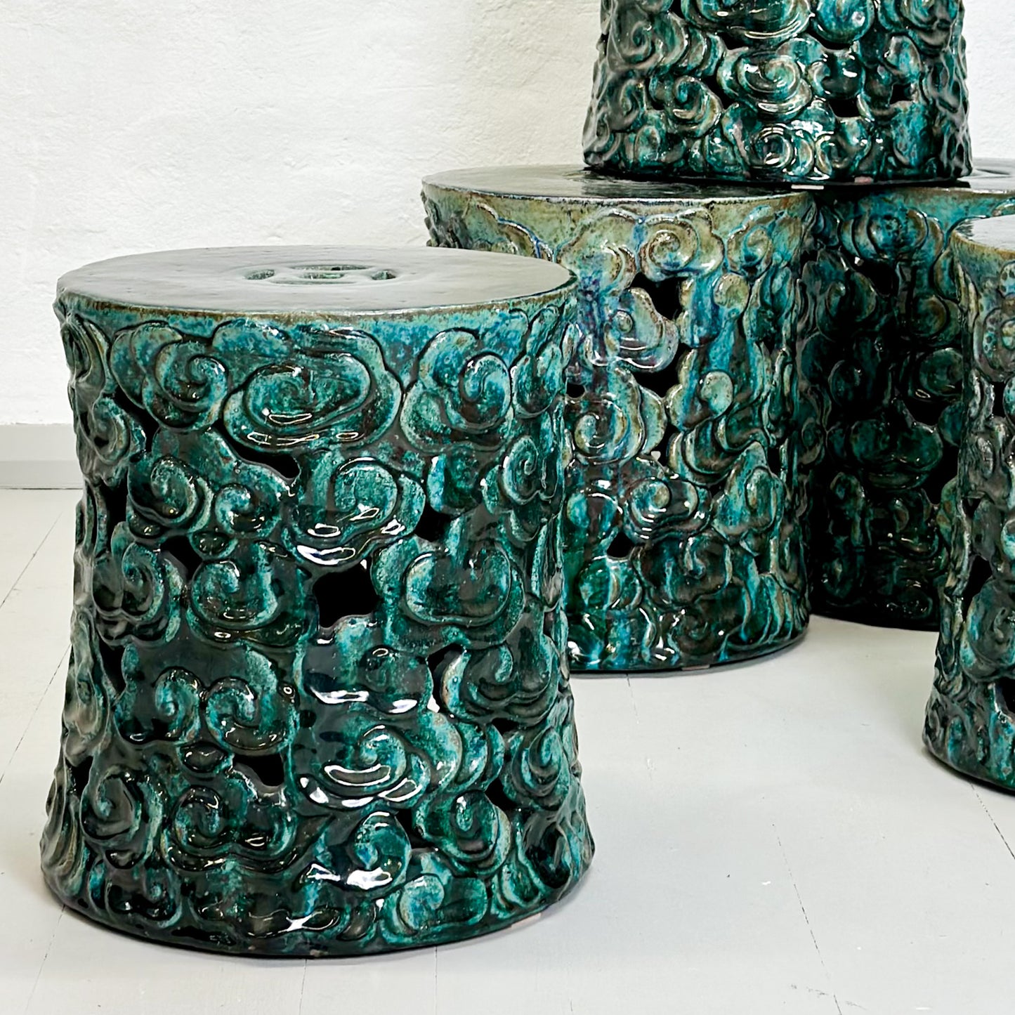 Porcelain Cloud Stool
