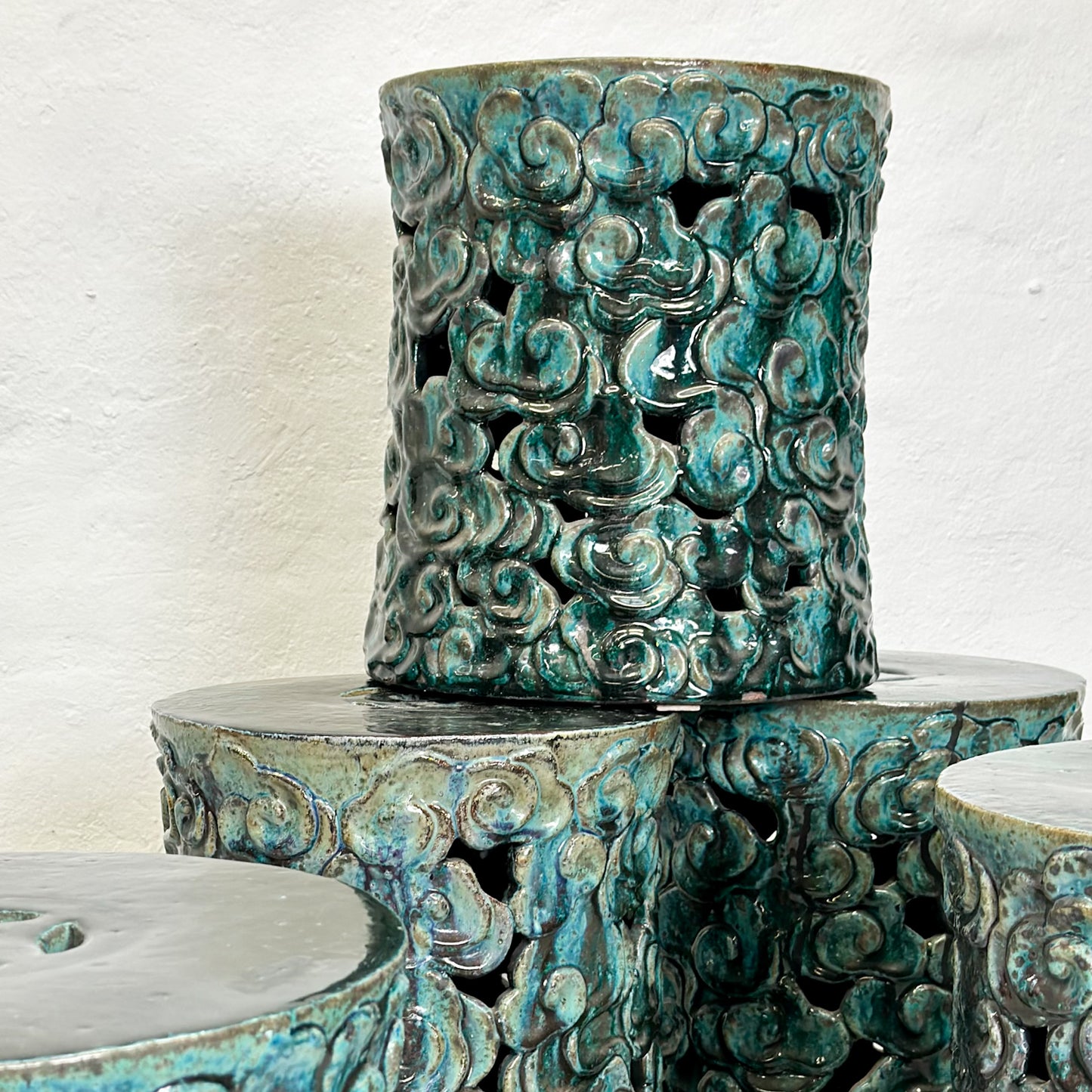 Porcelain Cloud Stool