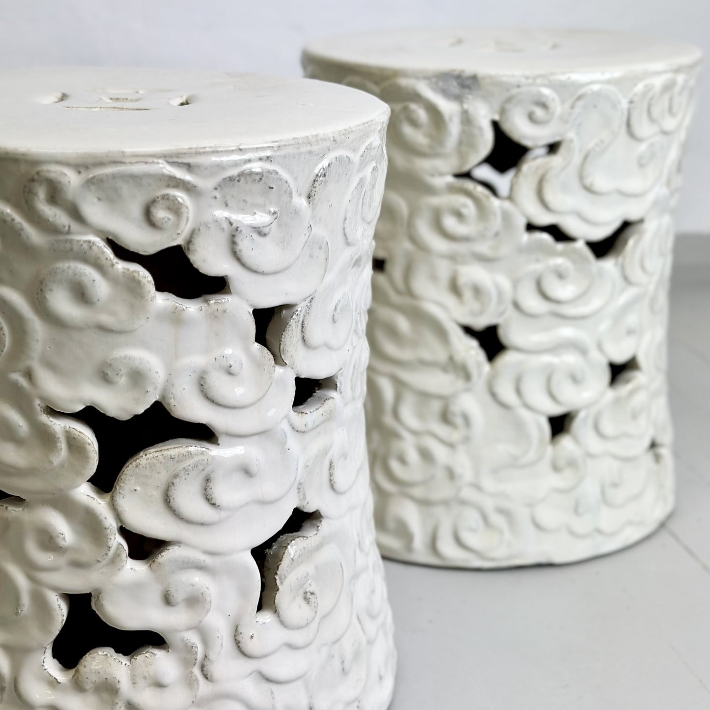 Cloud Porcelain Stool