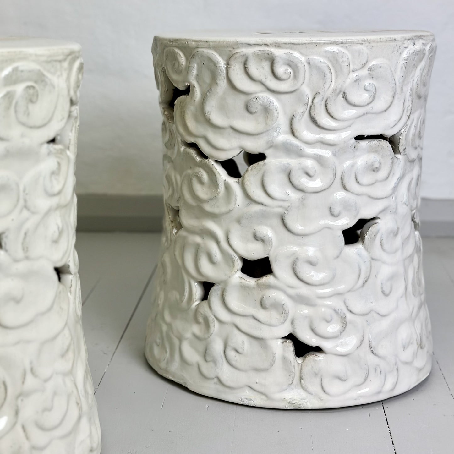Cloud Porcelain Stool