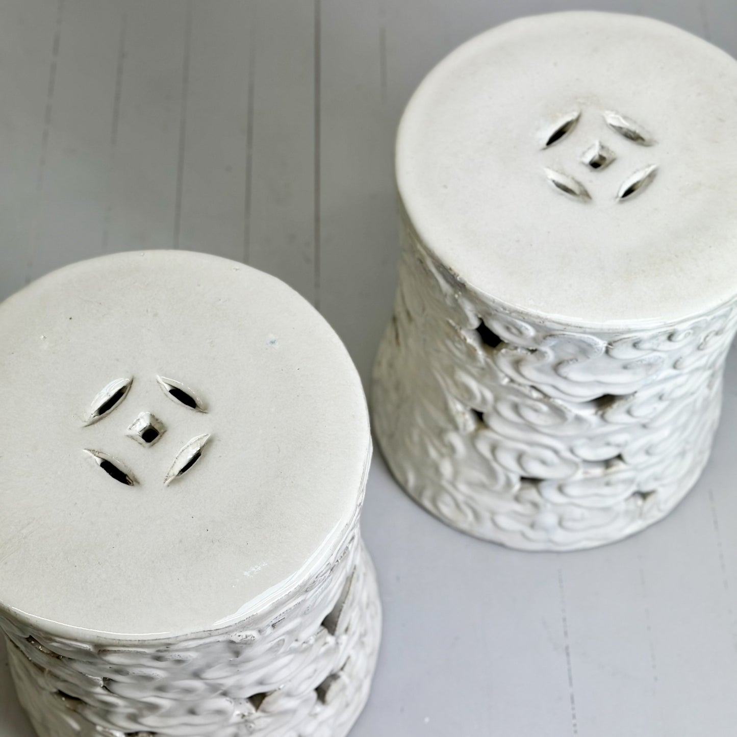 Cloud Porcelain Stool