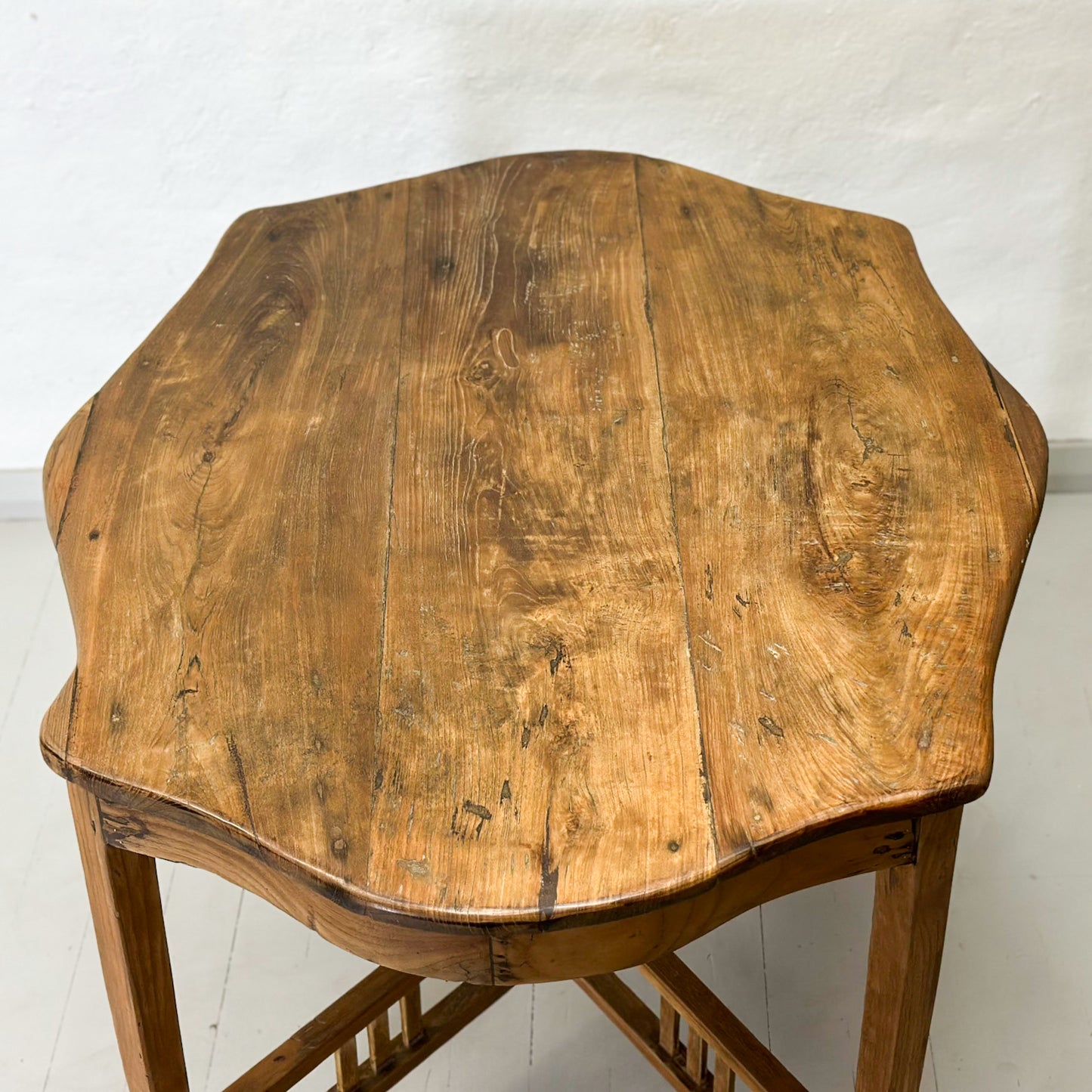 Hexagonal Teak Tea Table