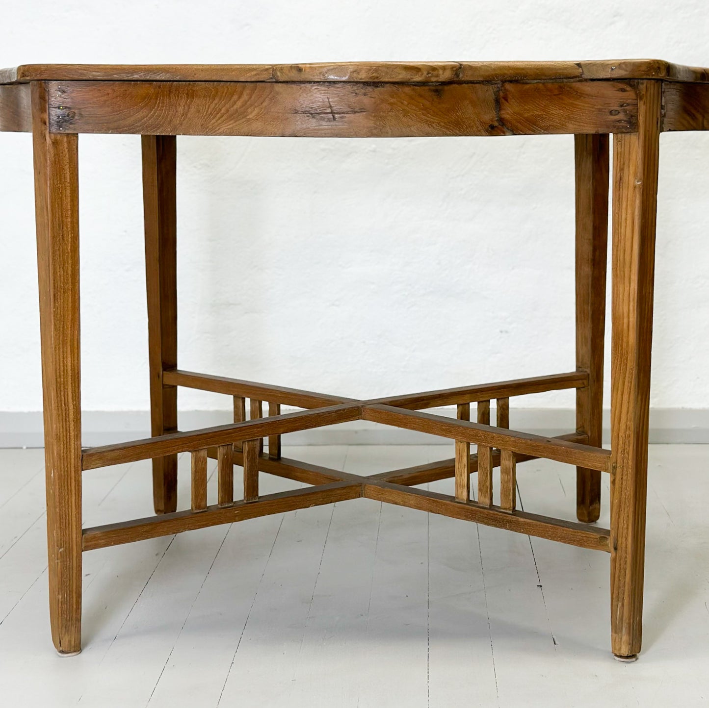 Hexagonal Teak Tea Table