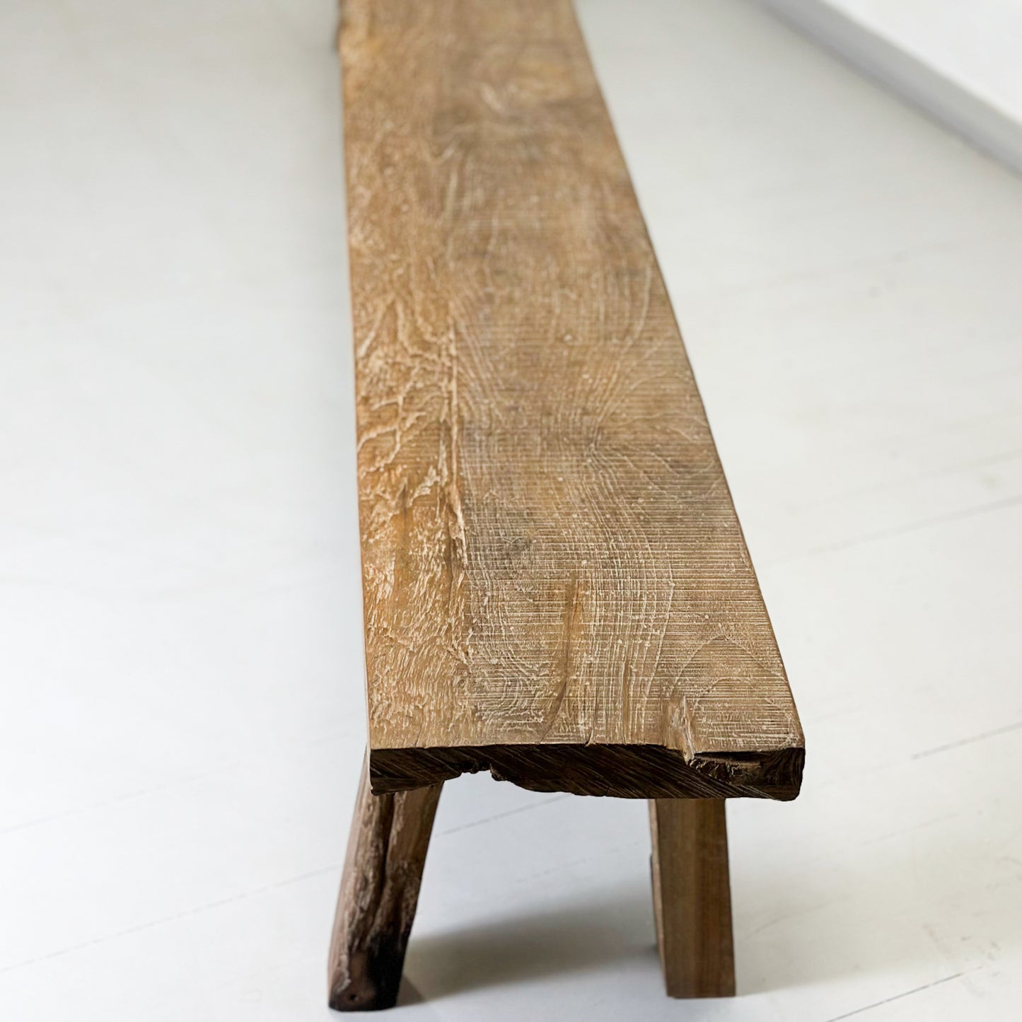 Raw Teak Bench