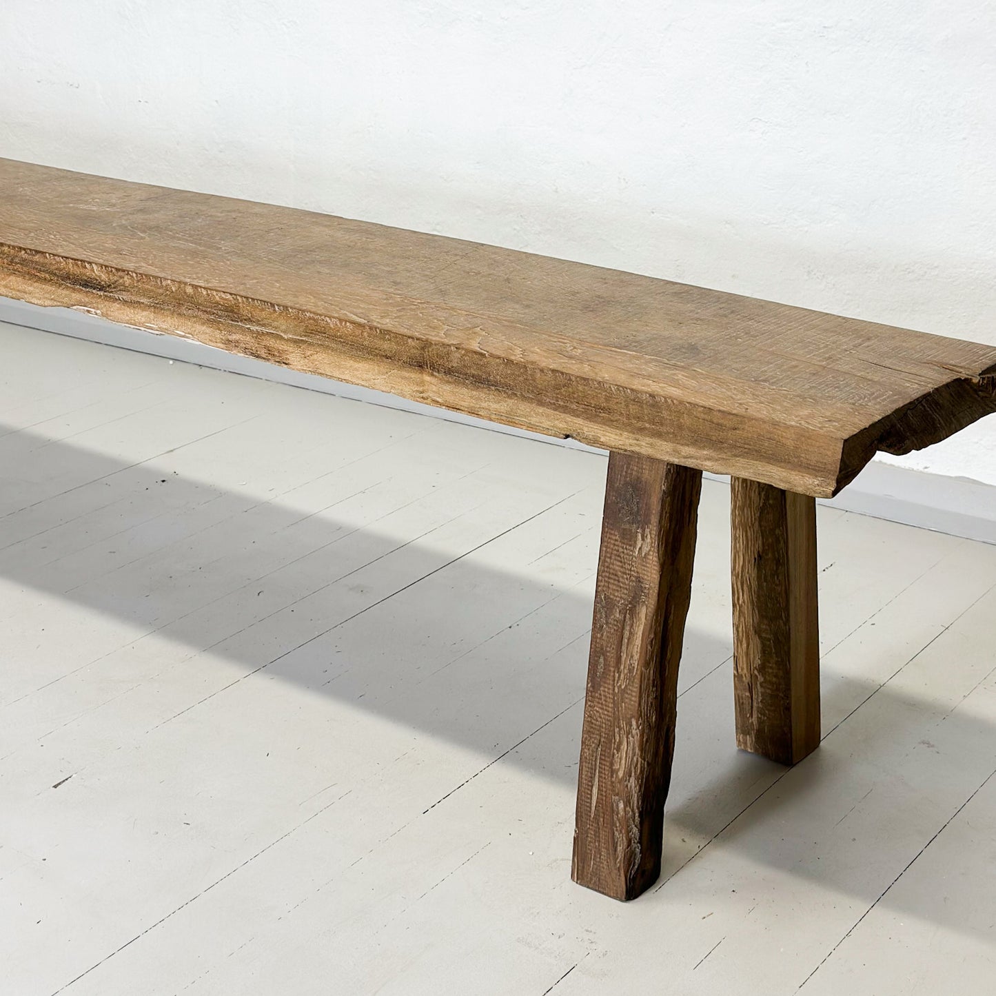 Raw Teak Bench
