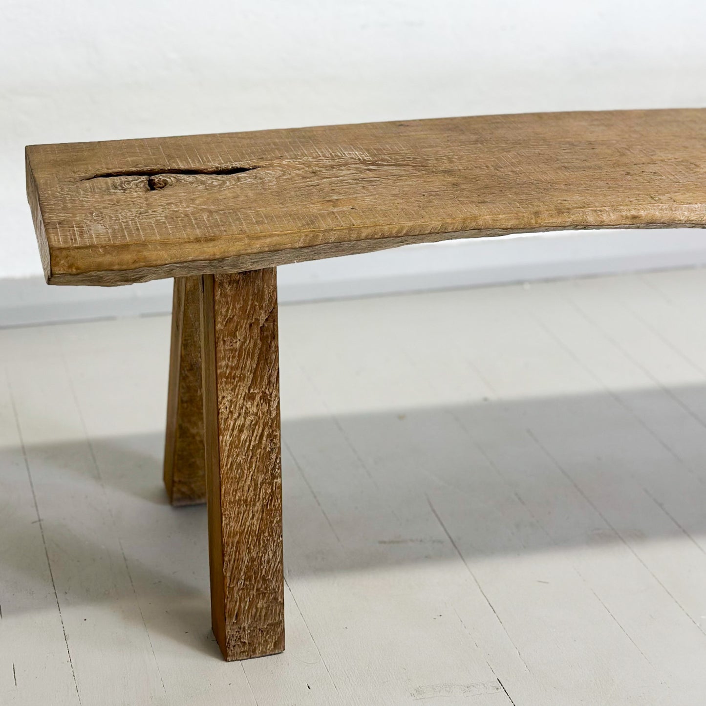 Raw Teak Bench