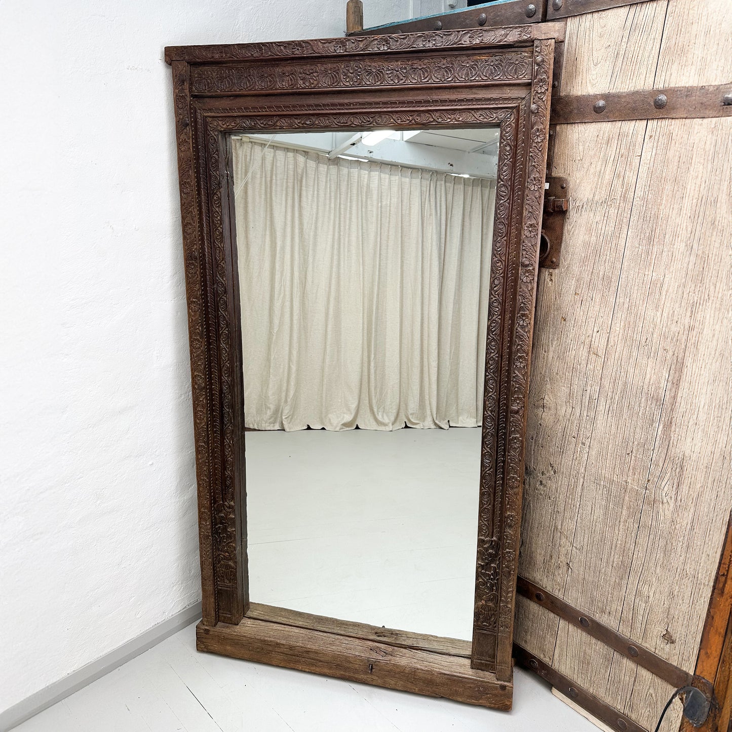 Mirror with Carved Frame