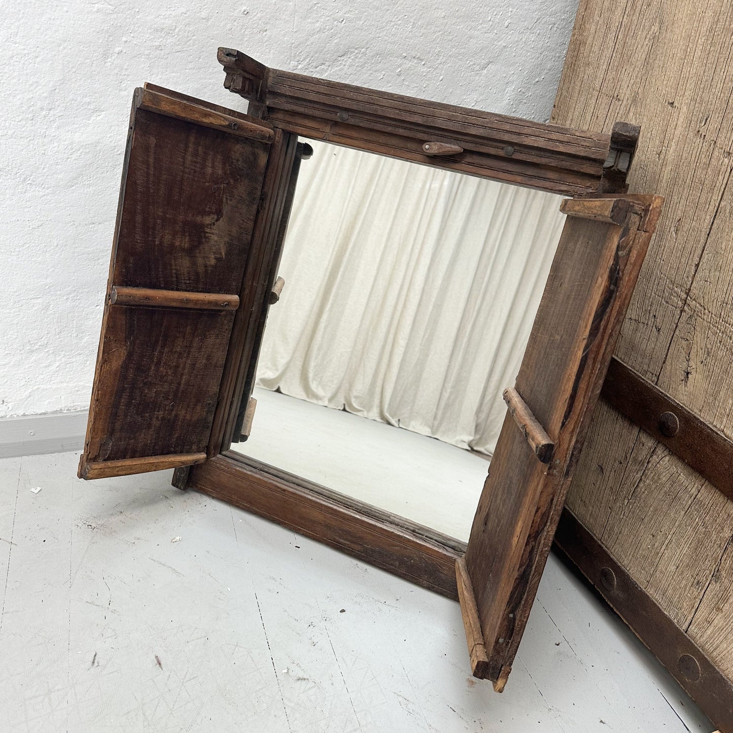 Vintage Window With Mirror