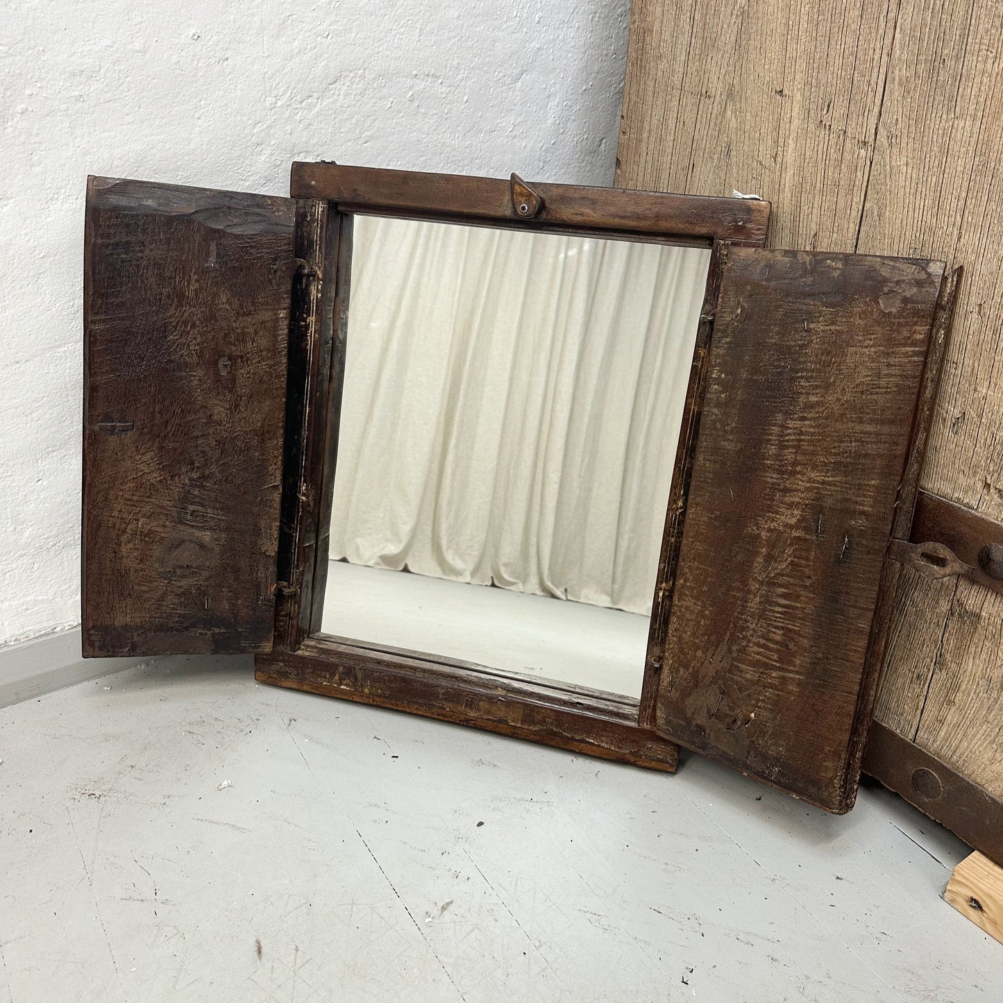 Vintage Window With Mirror