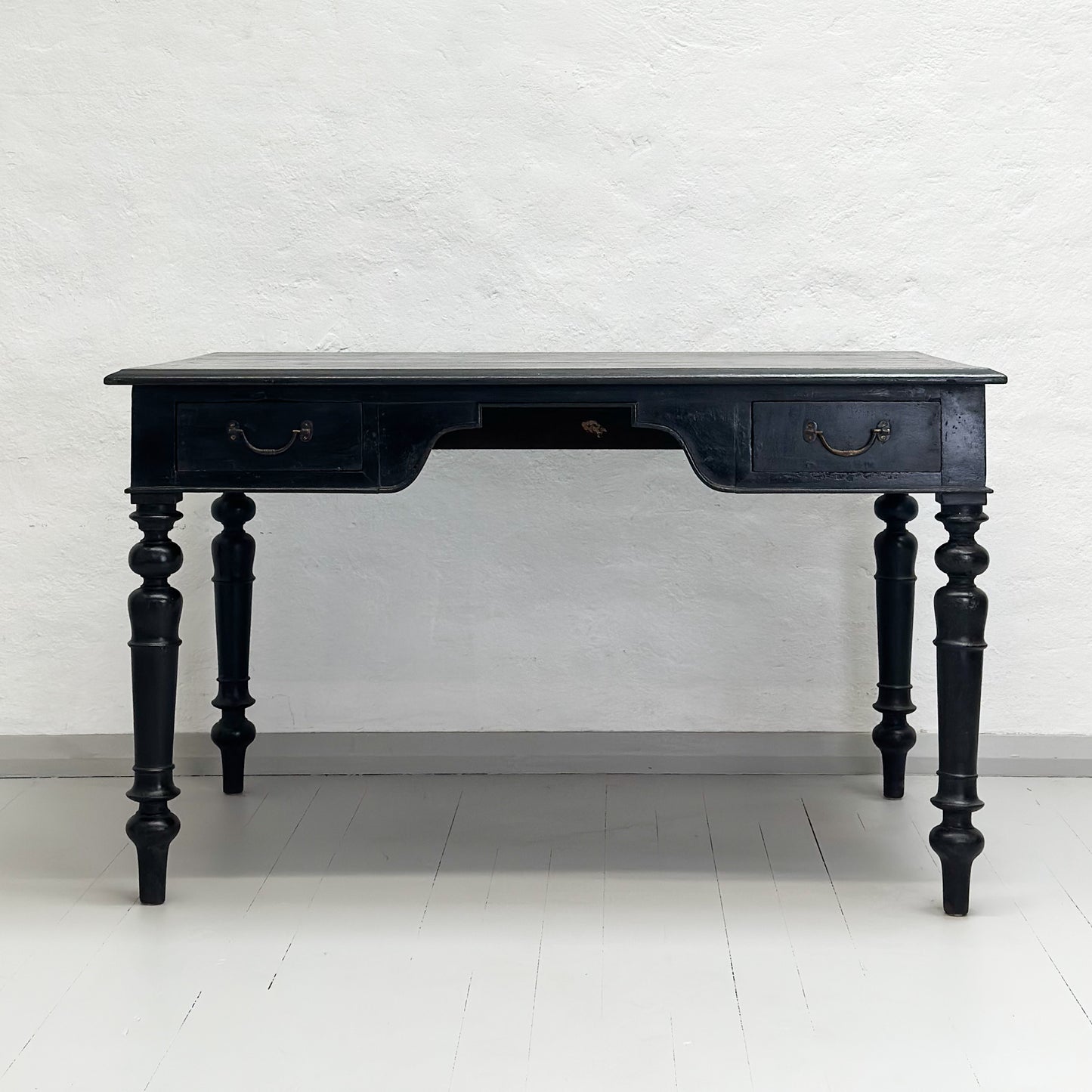 Teak 2 Drawer Writing Desk