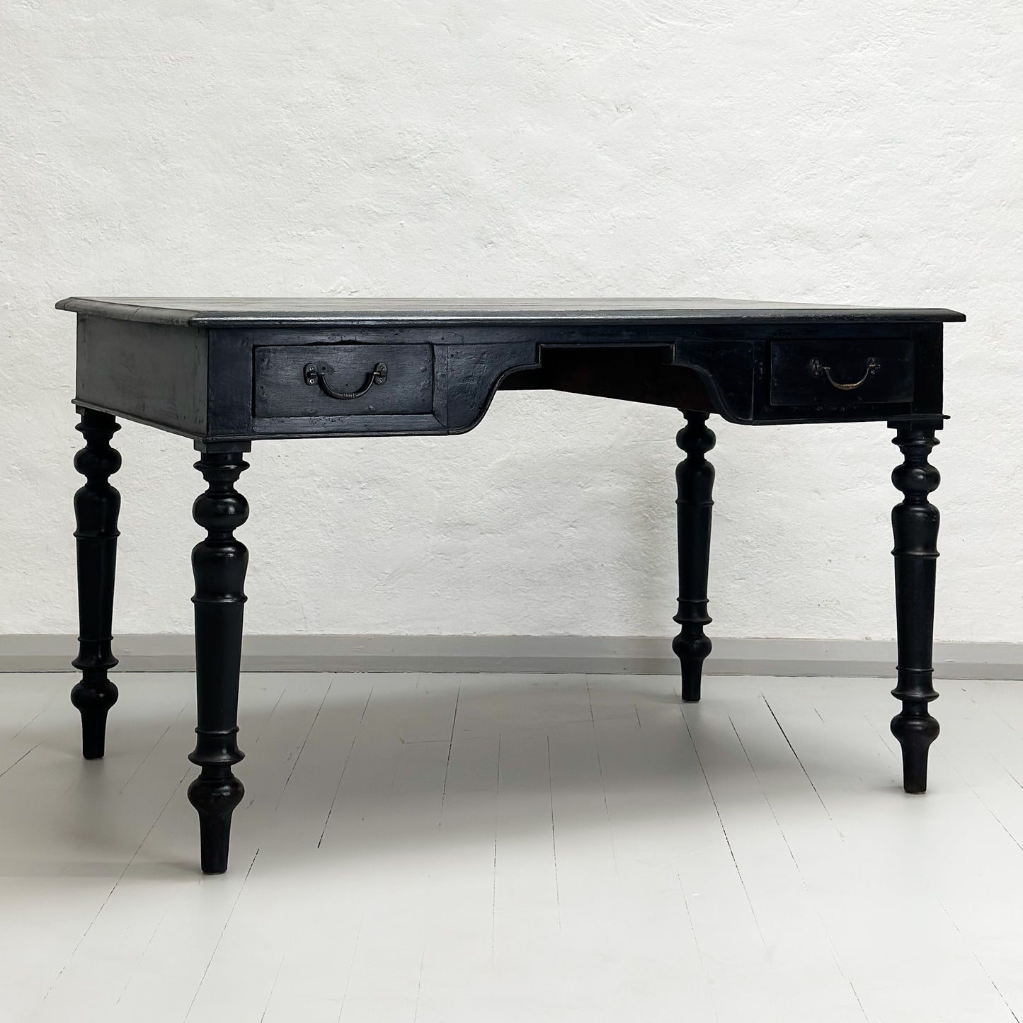 Teak 2 Drawer Writing Desk