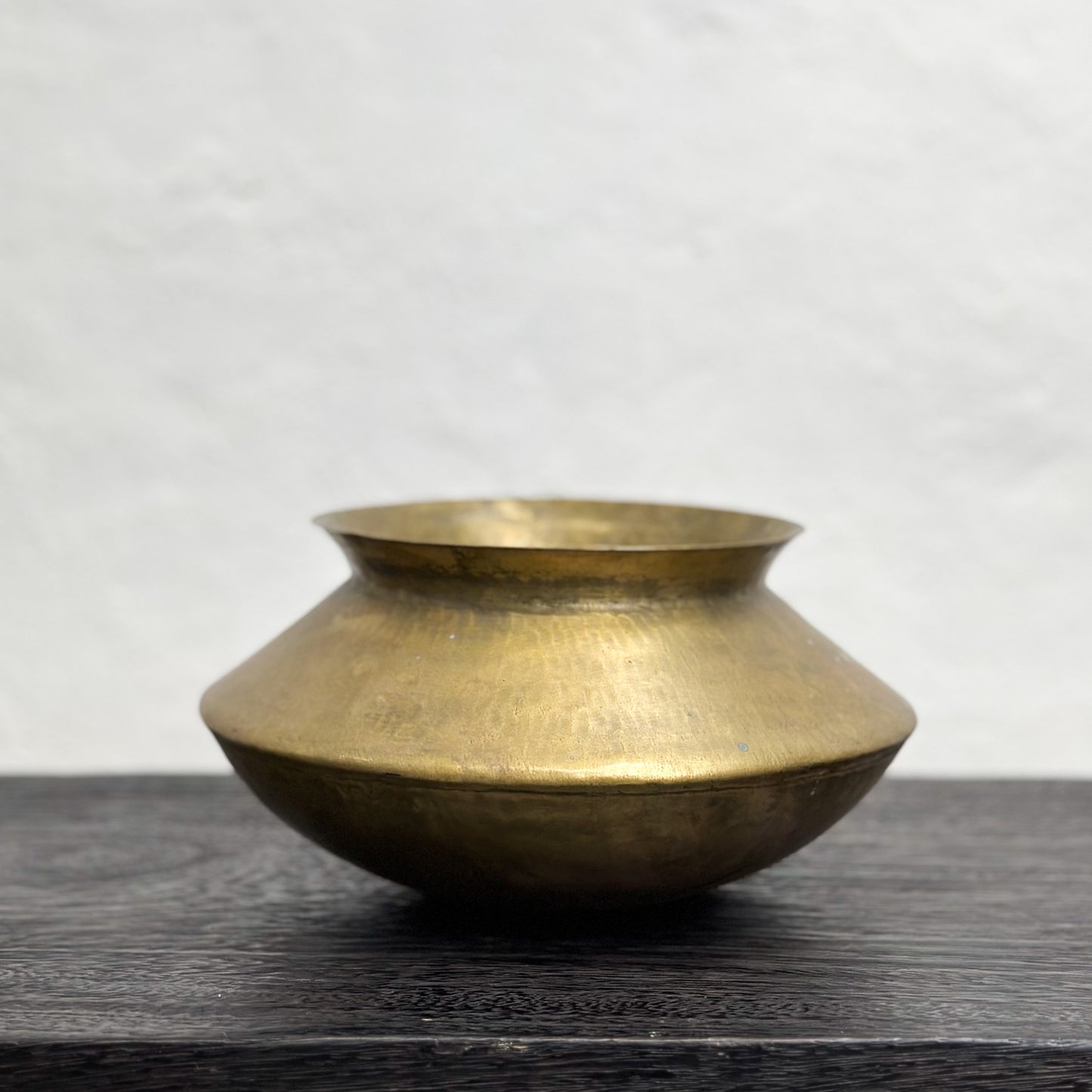 Lipped Brass Pot