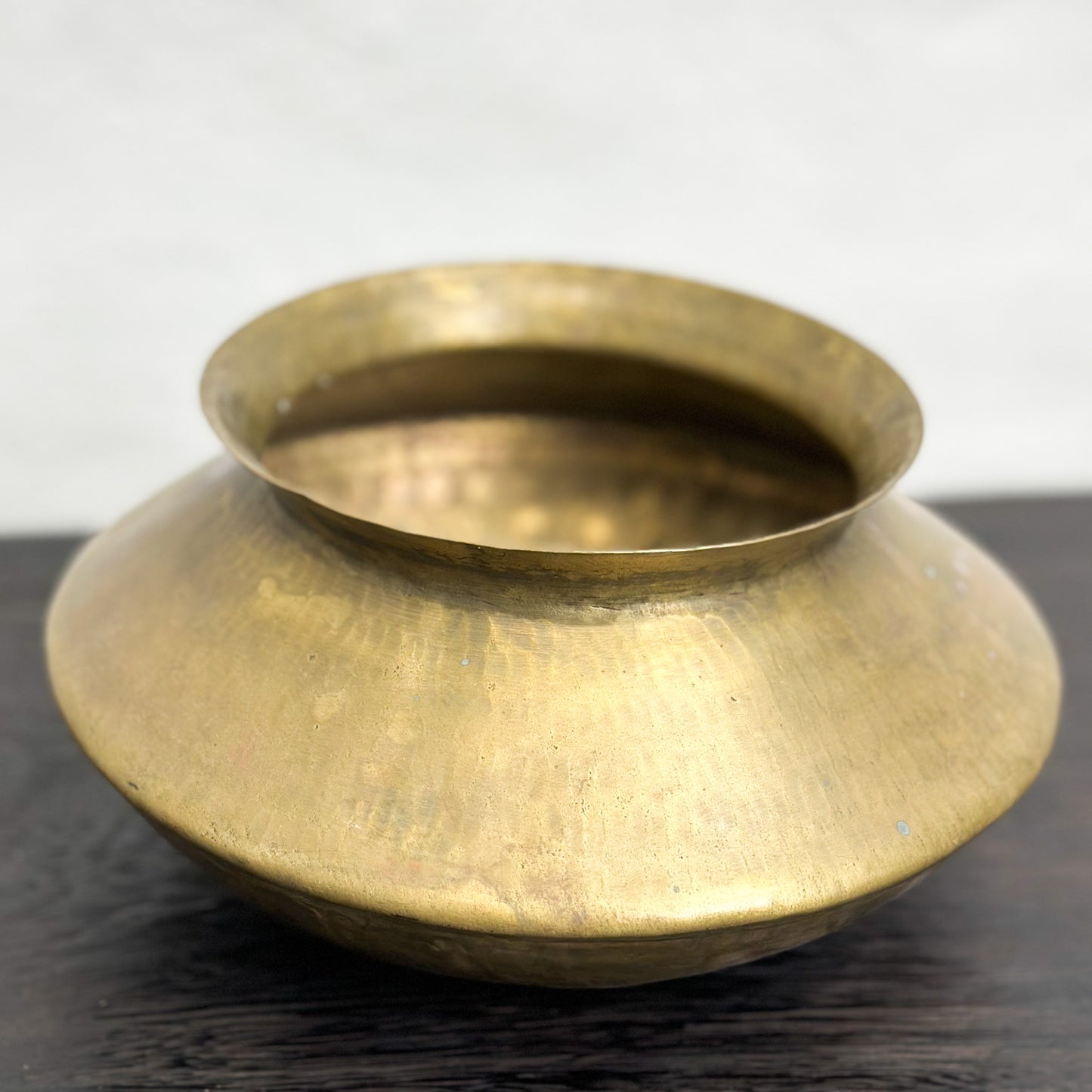 Lipped Brass Pot