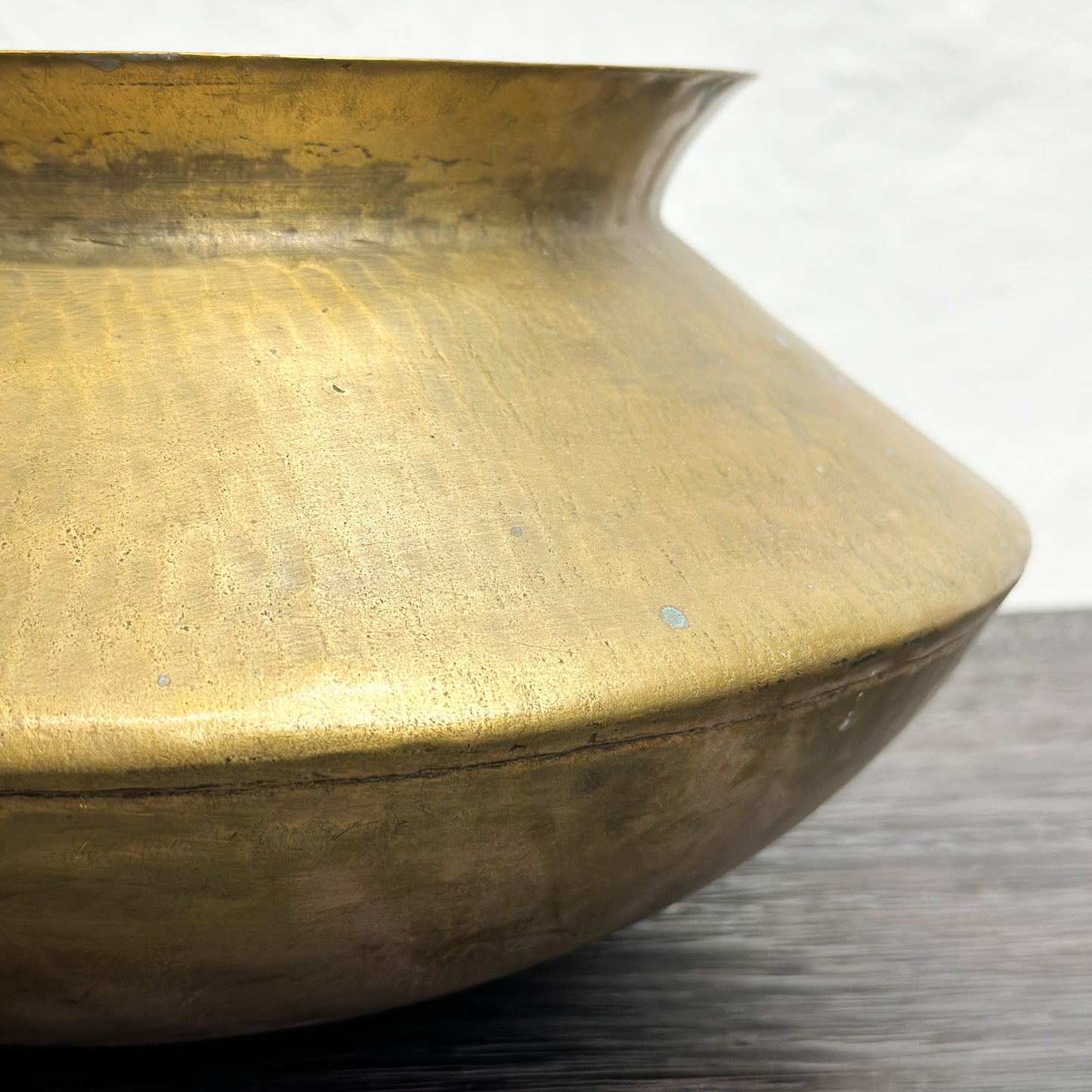 Lipped Brass Pot