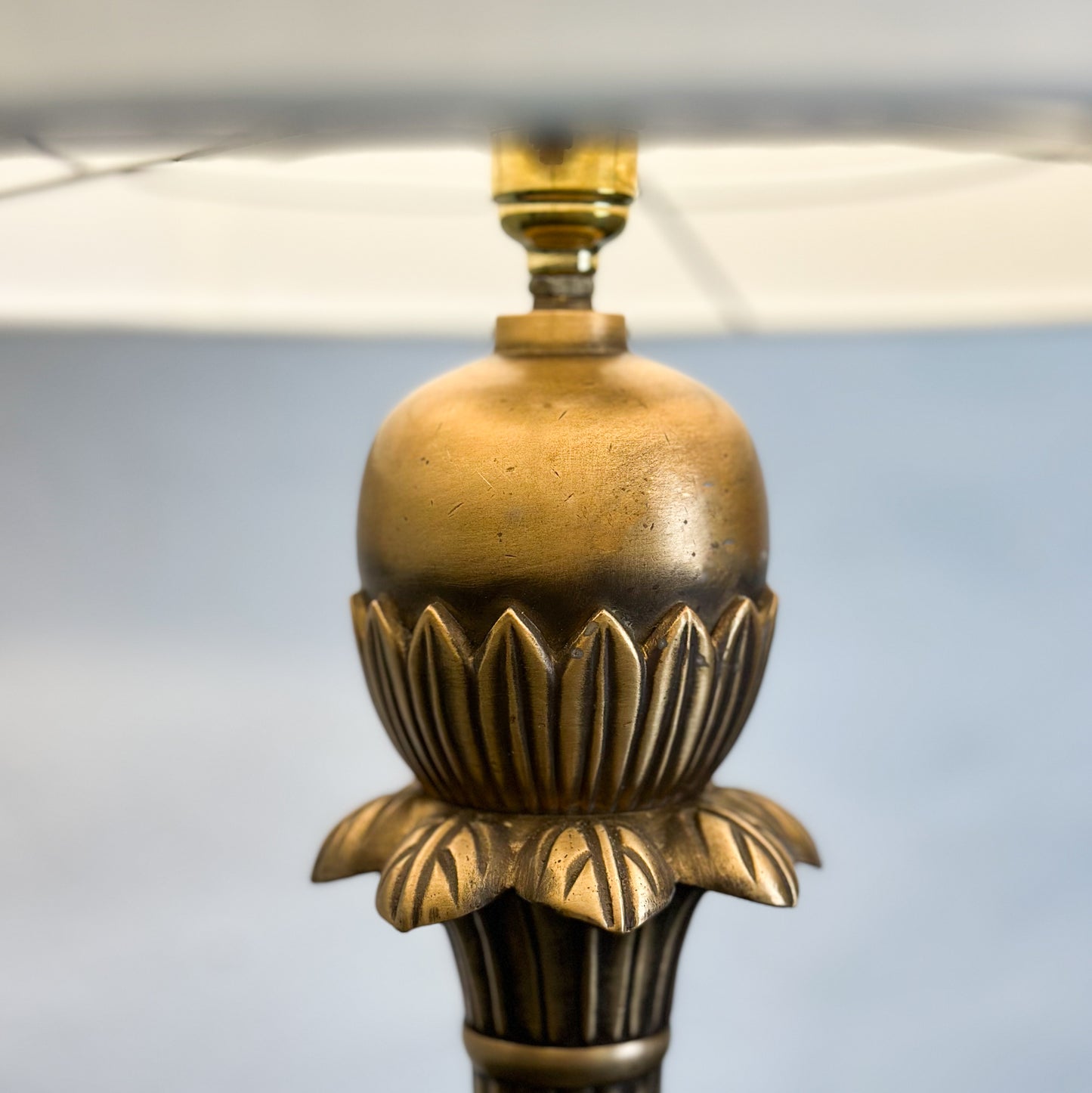 Fluted Brass Lamp Base