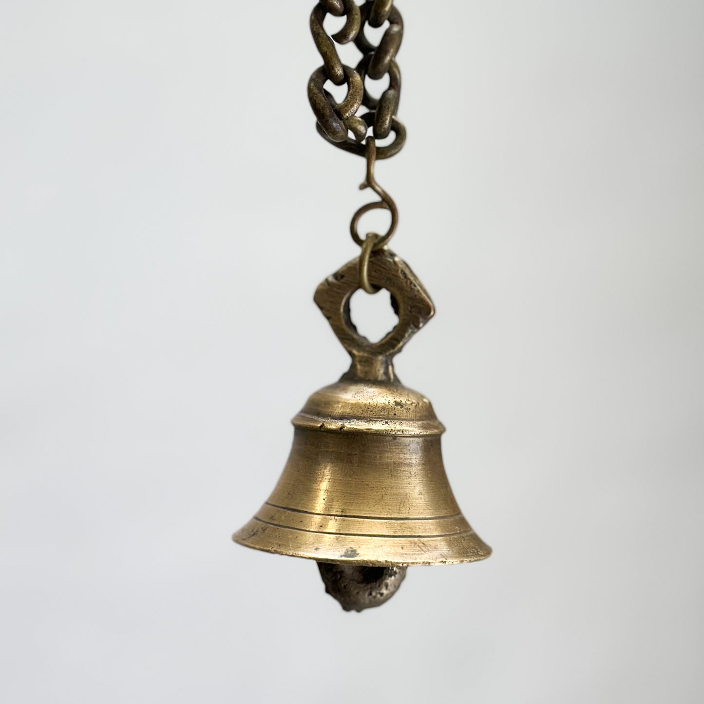 Assorted Vintage Brass Bell with Chain