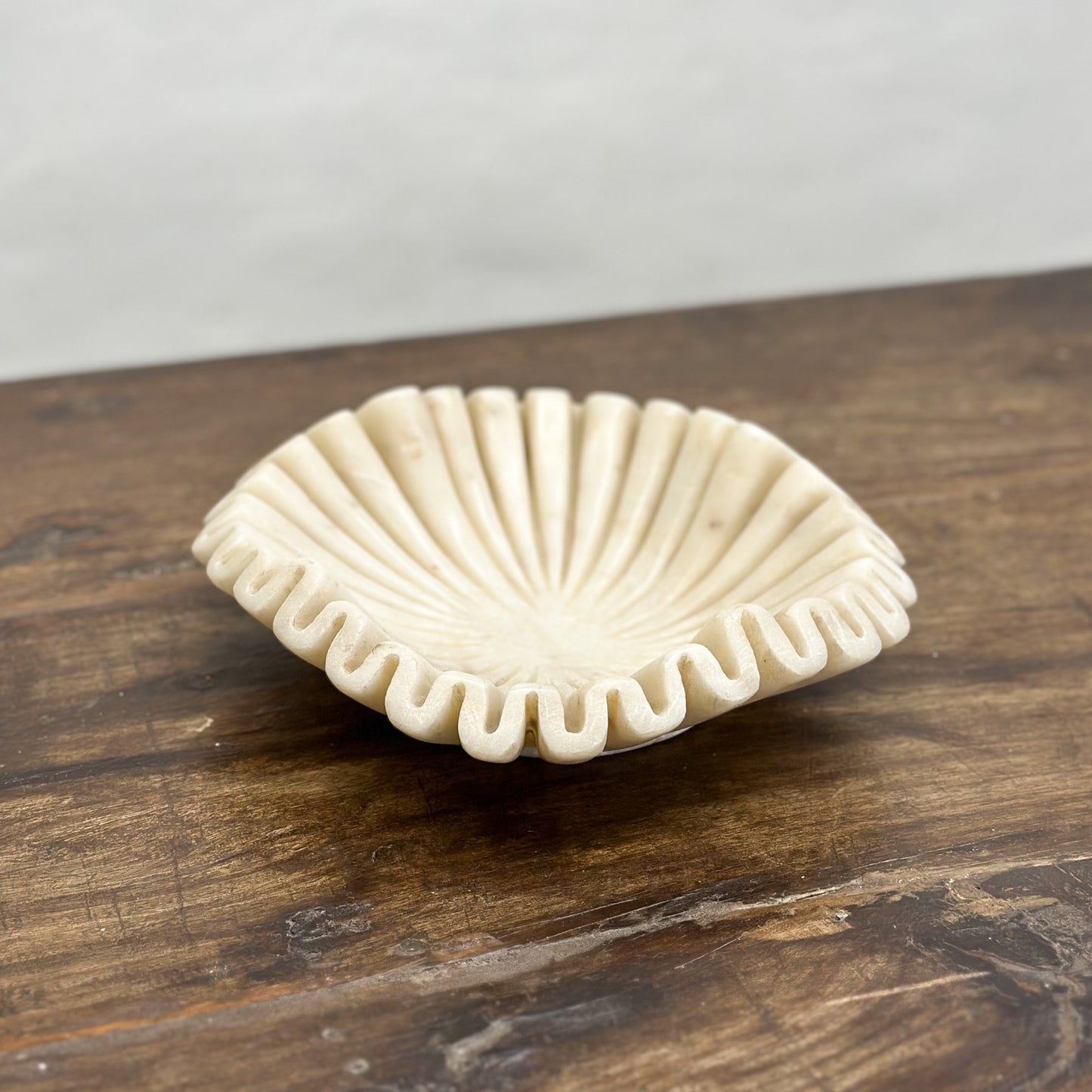 Medium-Marble-Frangipani-Flower-Candle-Holder-Votive-India-Indian