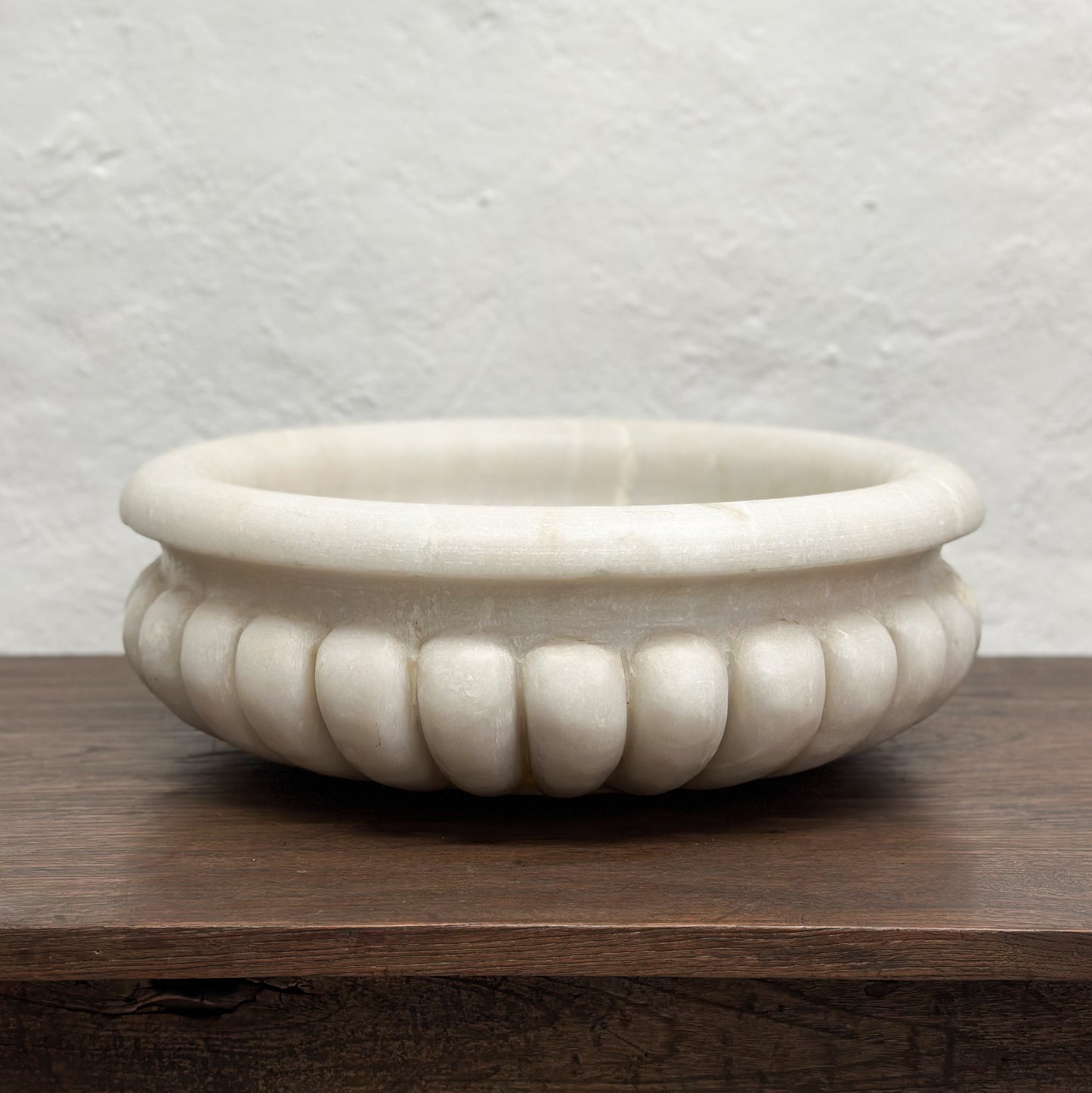 Large Solid Marble Bowl