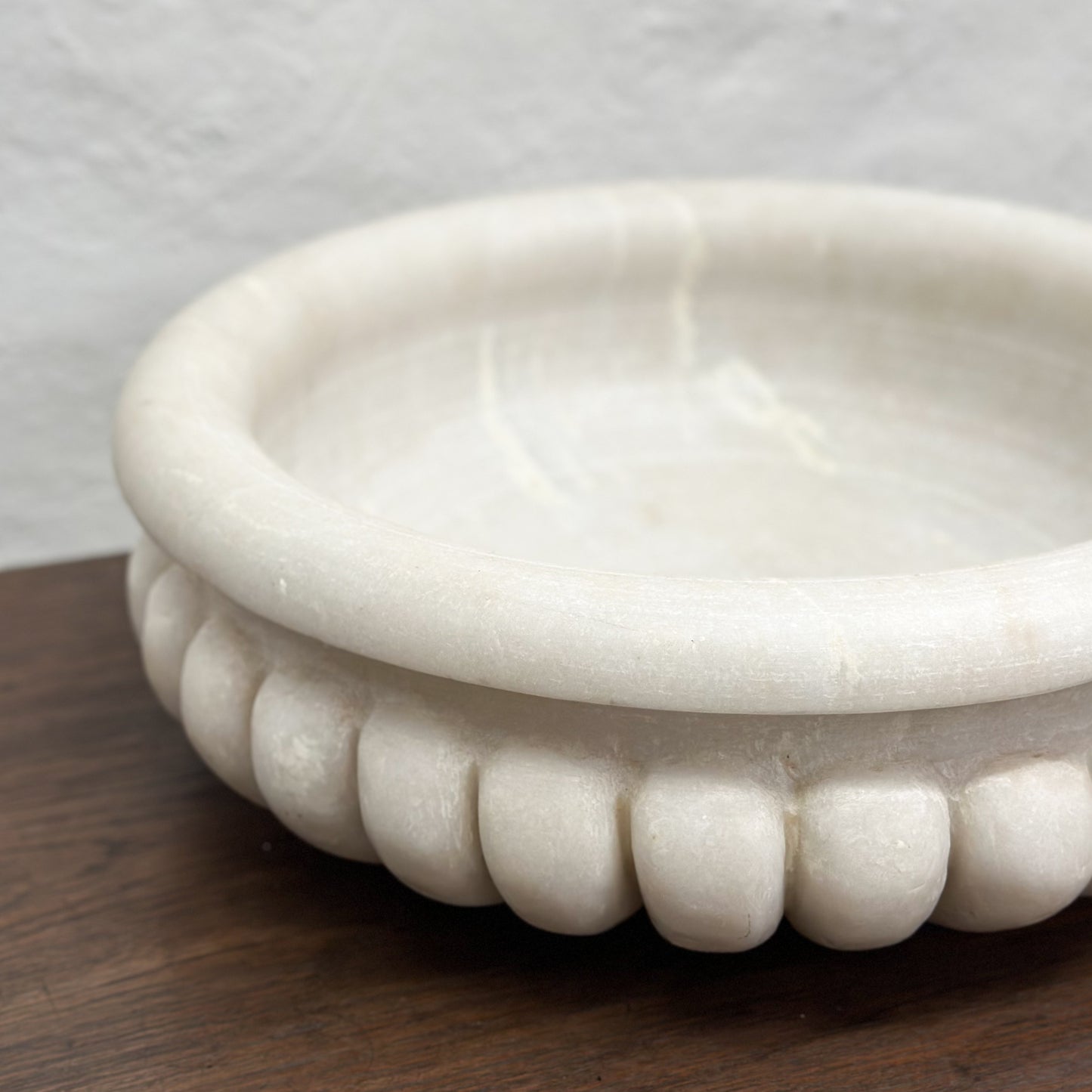 Large Solid Marble Bowl