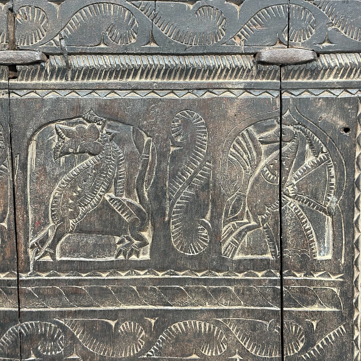 Vintage Ornately Carved Door Panel