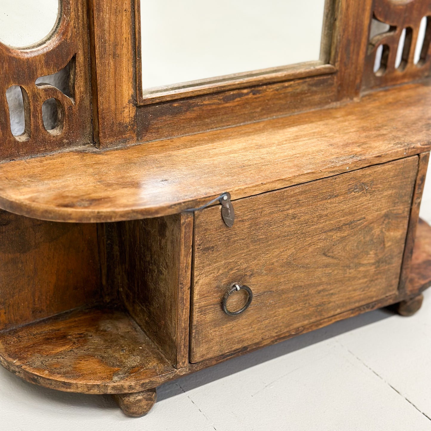 Teak Deco Style Vanity Mirror