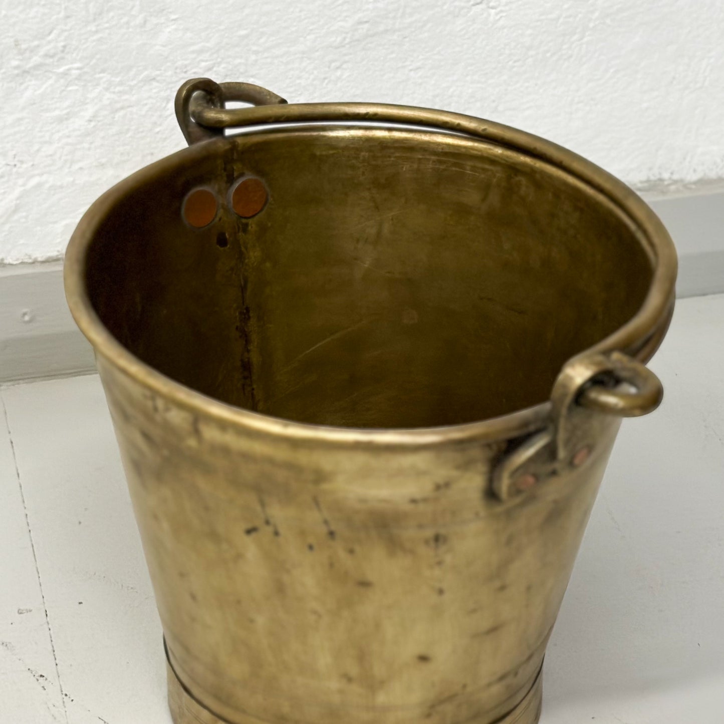 Vintage Brass Bucket I